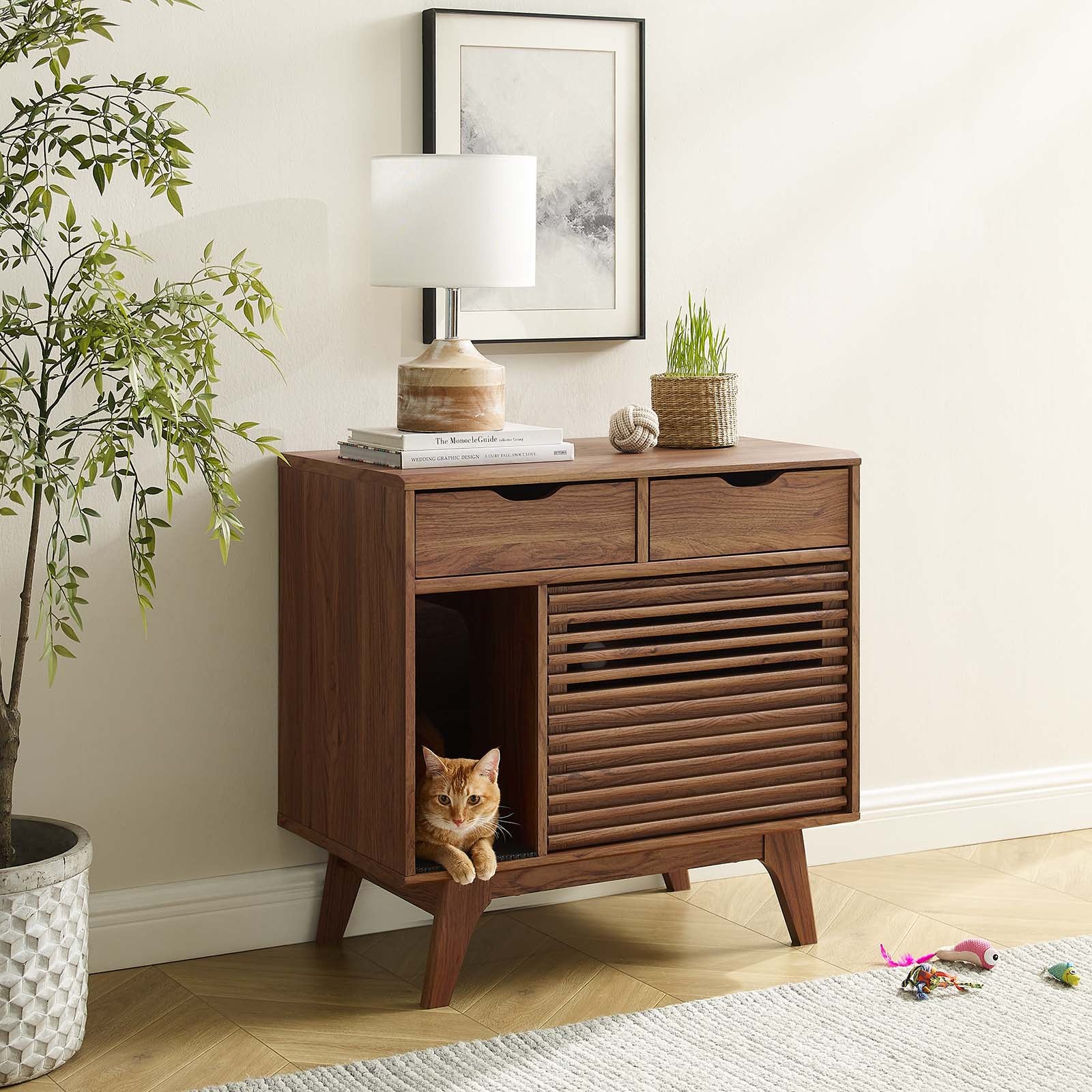 Render Cat Cabinet-Cabinet-Modway-Wall2Wall Furnishings