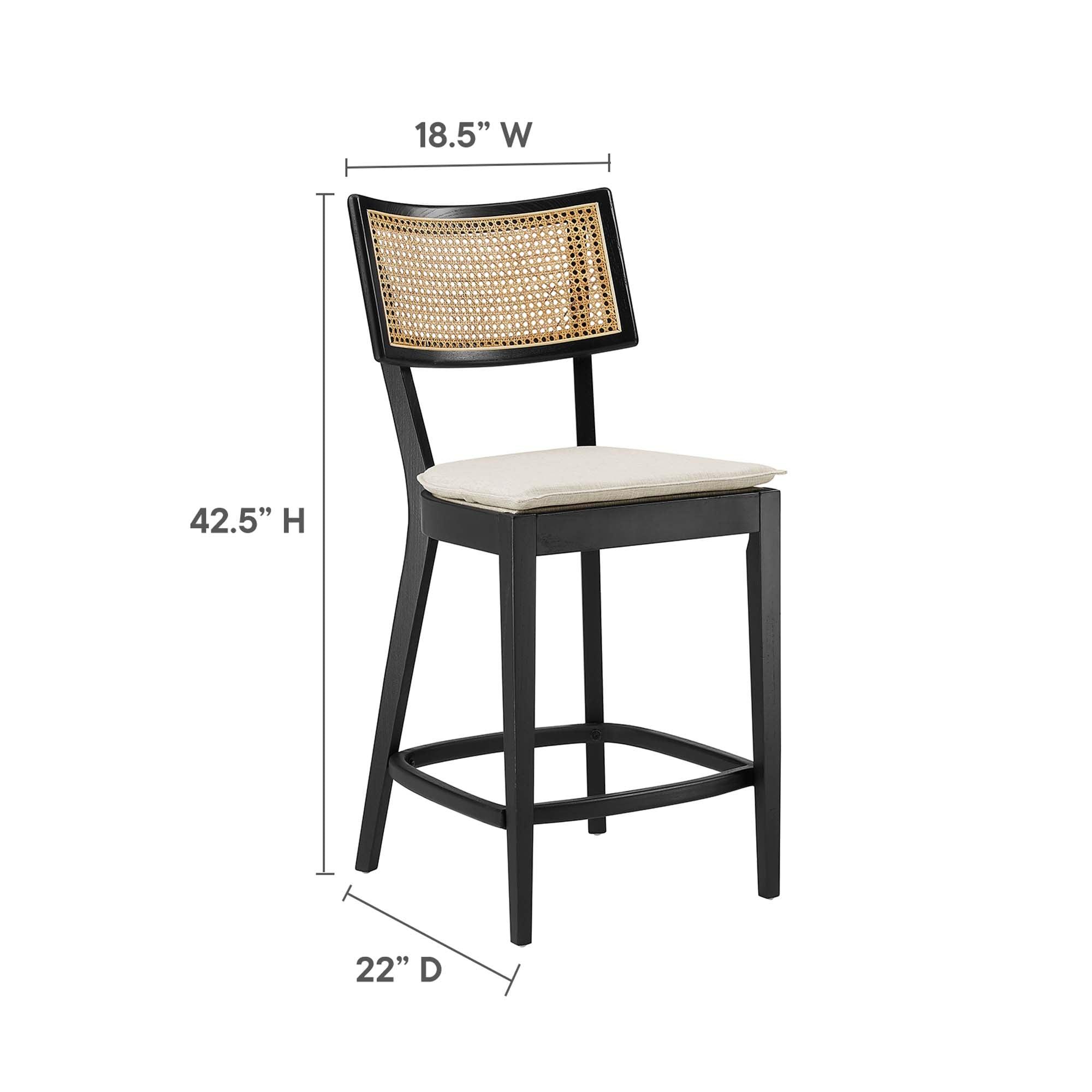 Caledonia Wood Counter Stools Set of 2