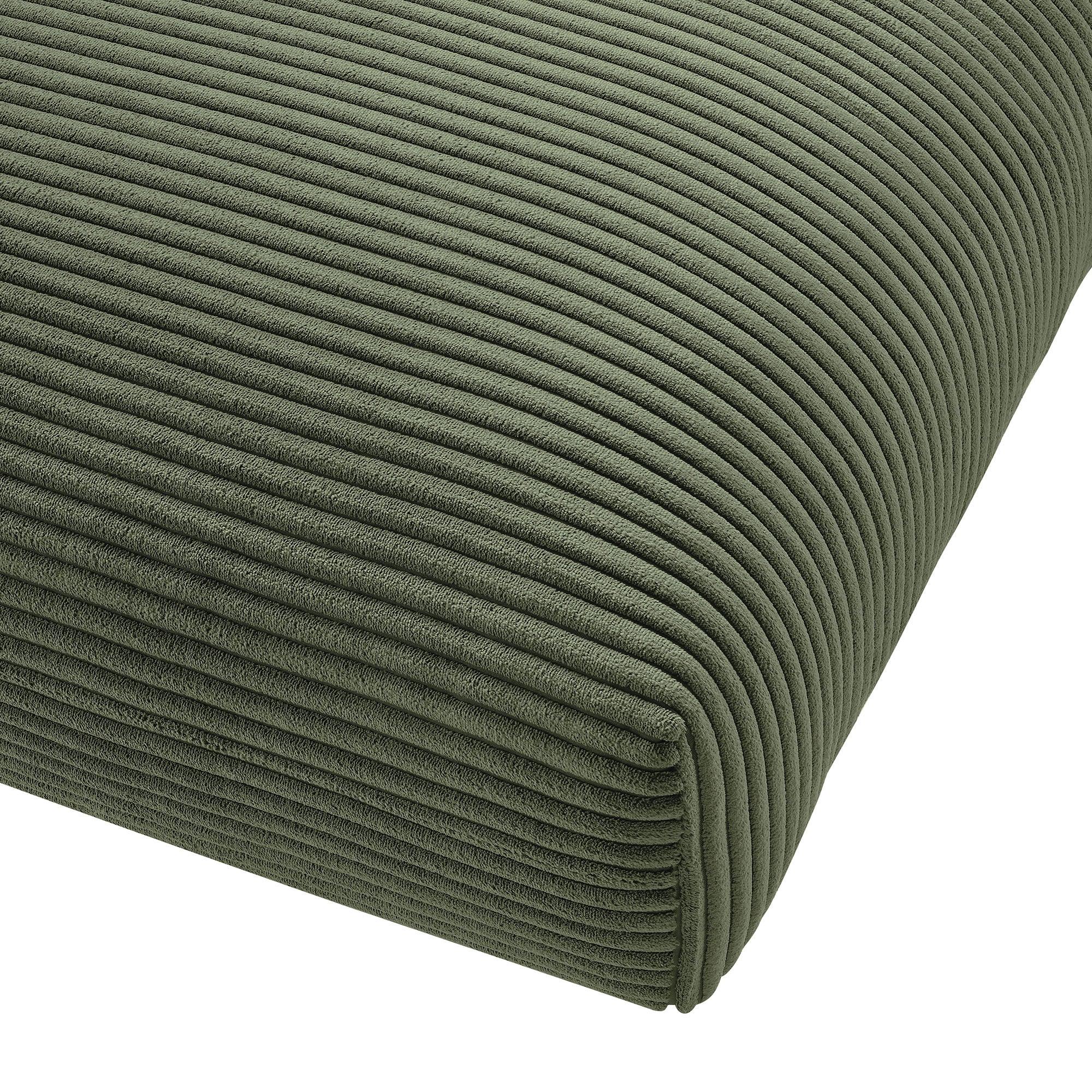 Solace Modular Corduroy Upholstered Ottoman