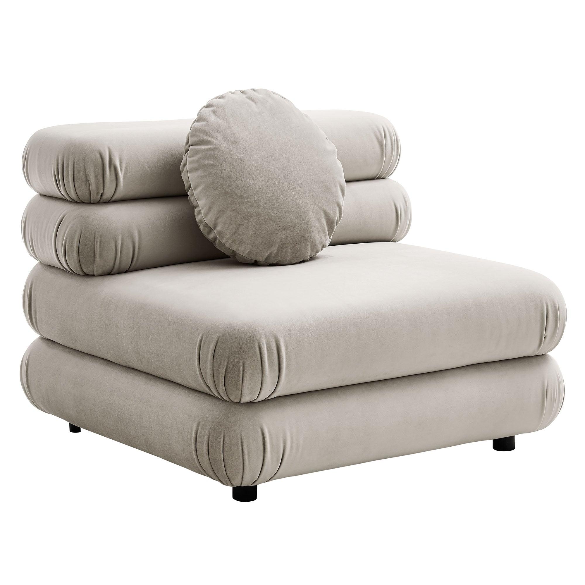 Jubilee 3-Piece Modular Performance Velvet Sectional Sofa