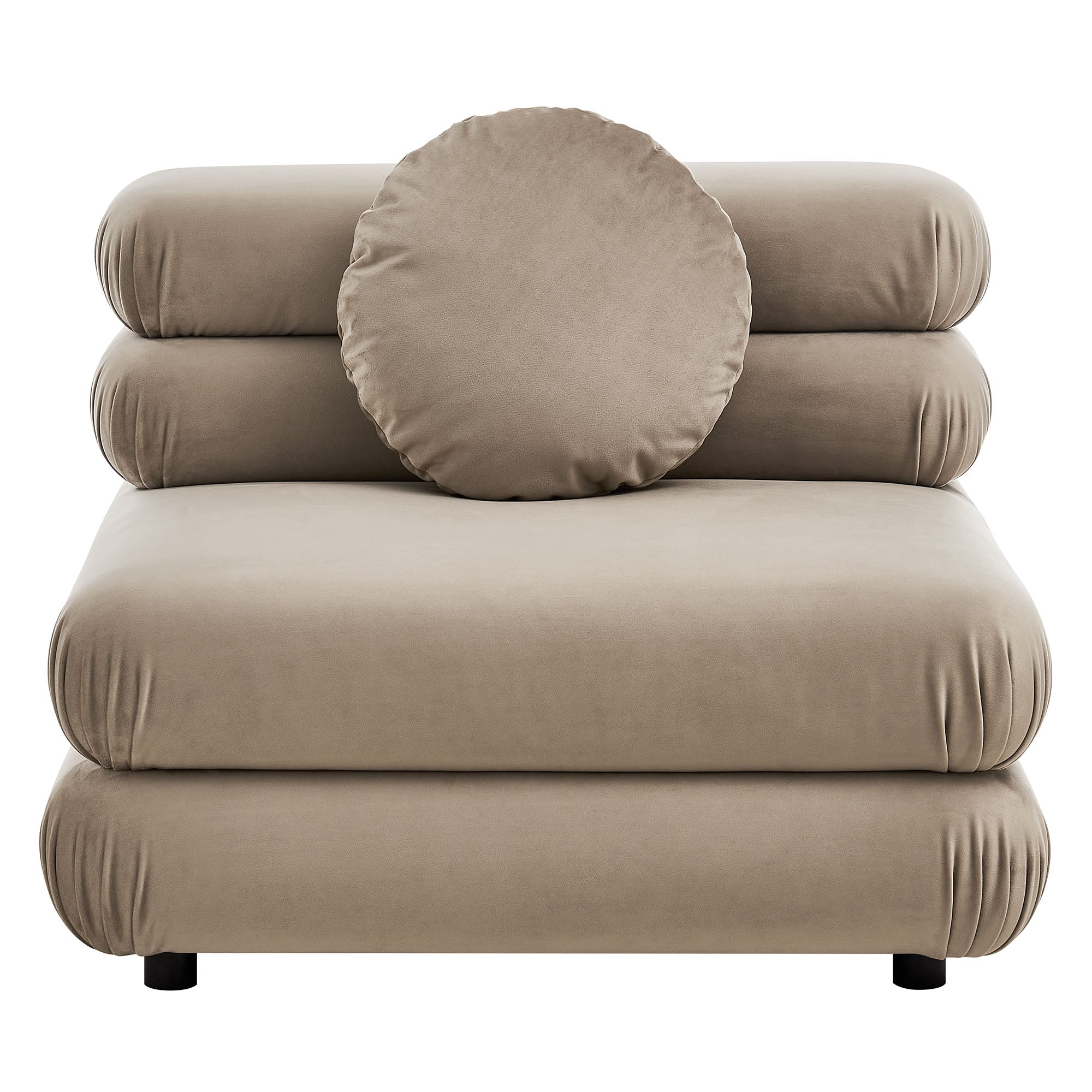 Jubilee Modular Performance Velvet Armless Chair