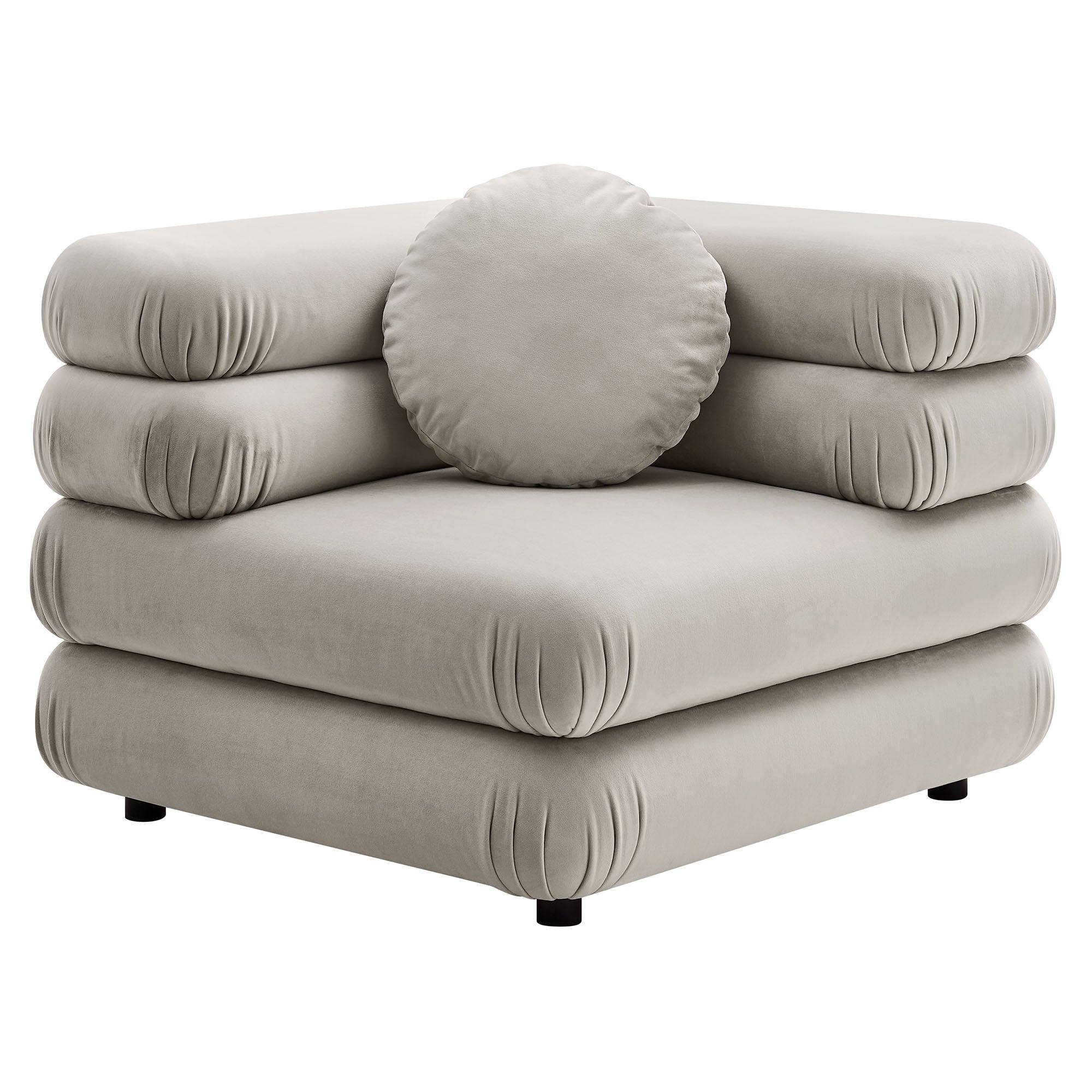 Jubilee 5-Piece Modular Performance Velvet Sectional Sofa