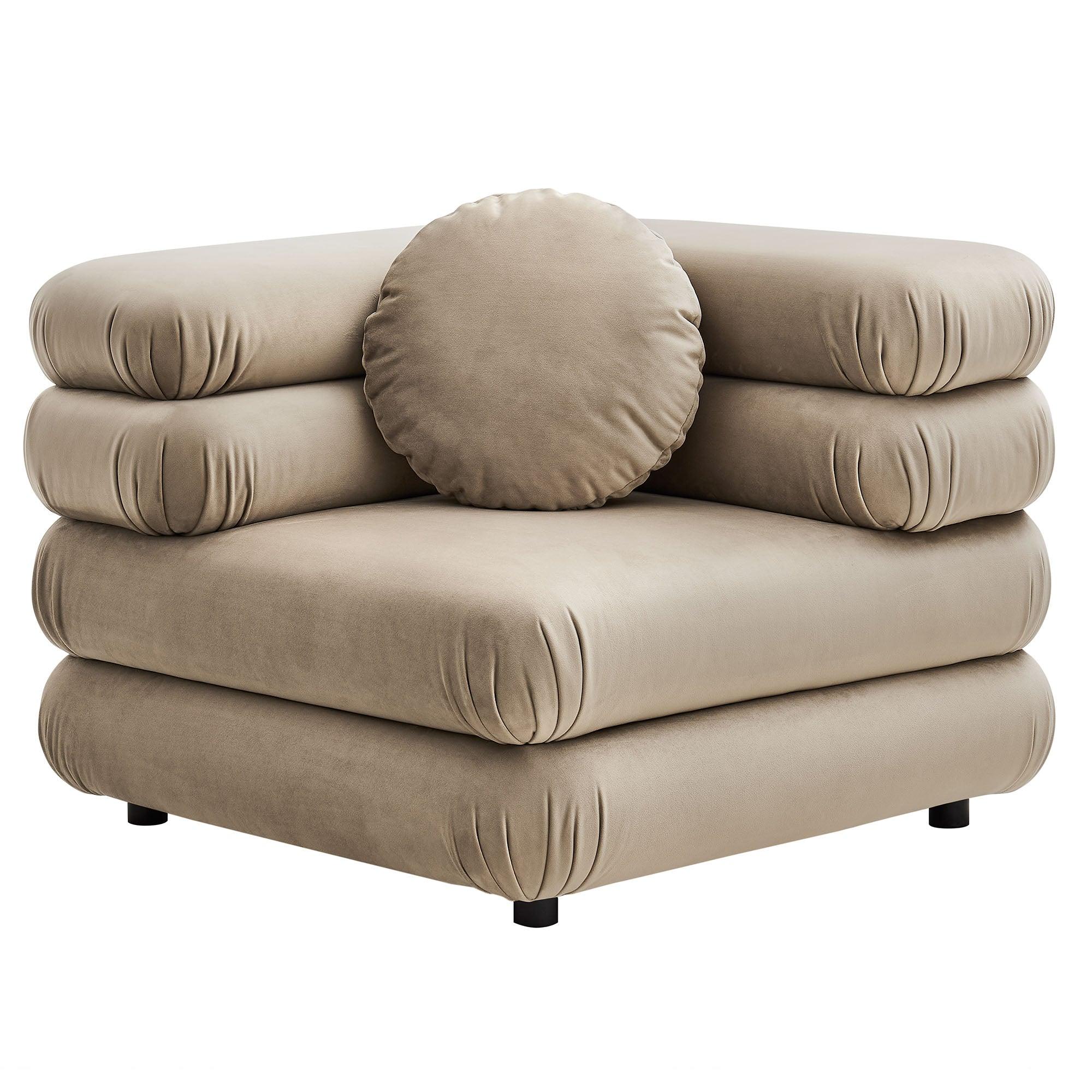 Jubilee 4-Piece Modular Performance Velvet Sectional Sofa