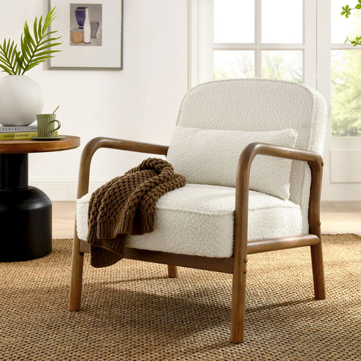 Charlie Boucle Upholstered Armchair