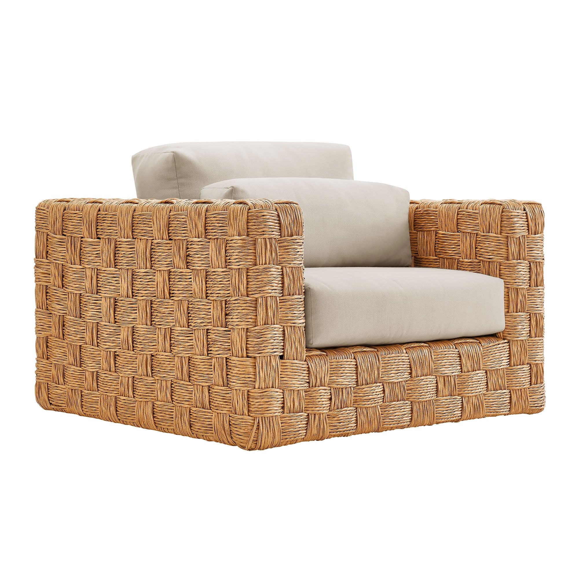 Thames Outdoor Patio Wicker Outdoor Patio Rattan Armchair