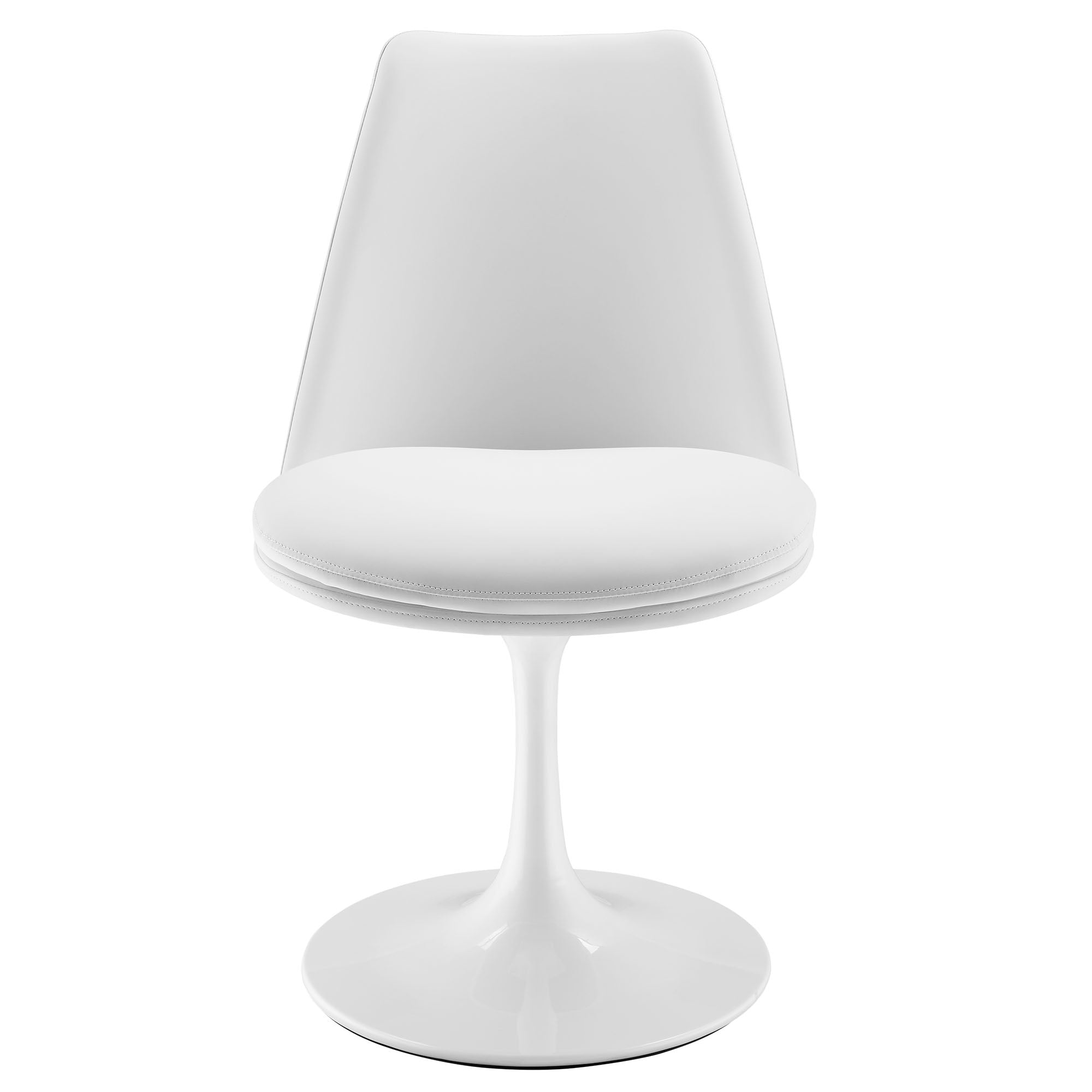 Lippa Swivel Dining Vegan Leather Side Chair
