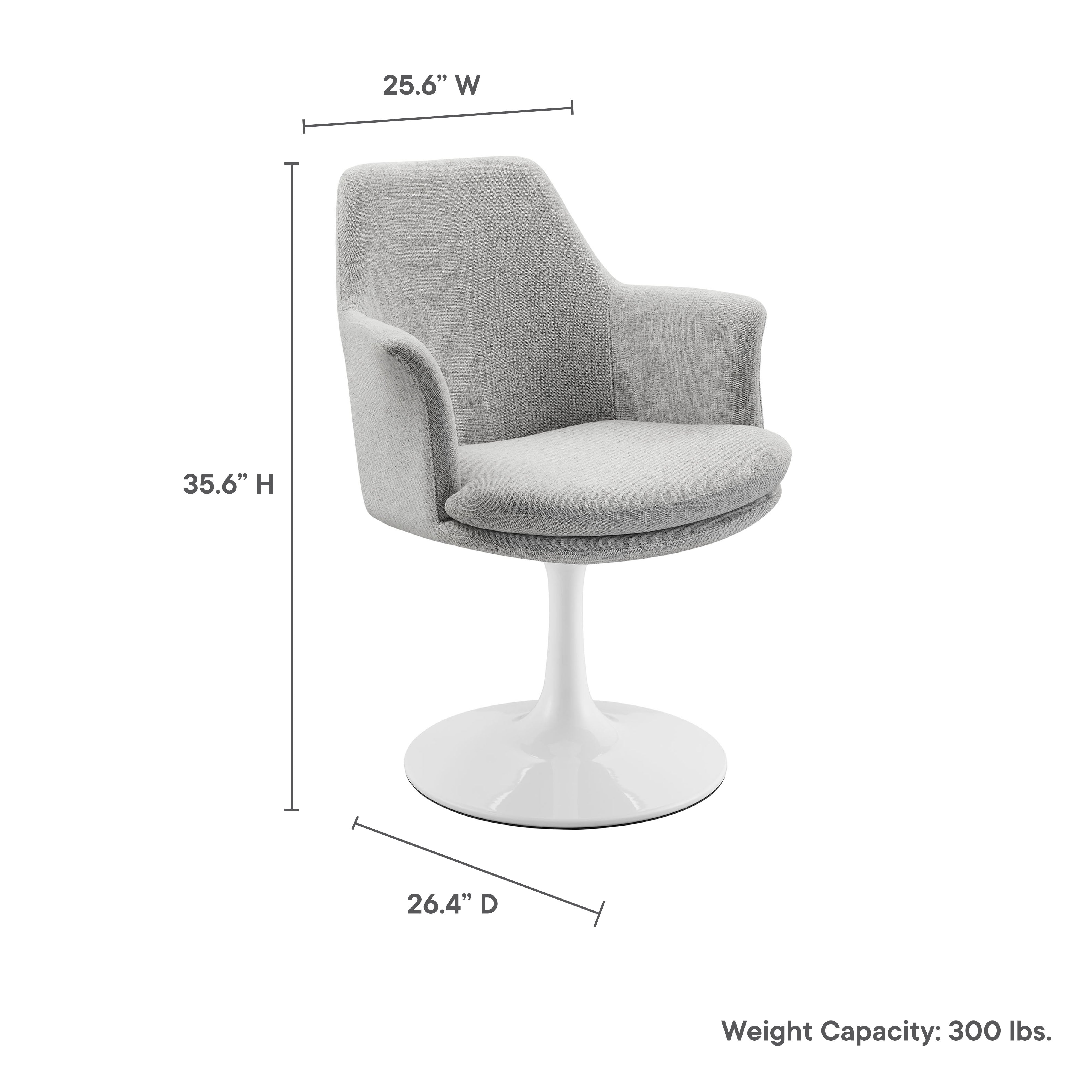 Lippa Swivel Dining Upholstered Armchair