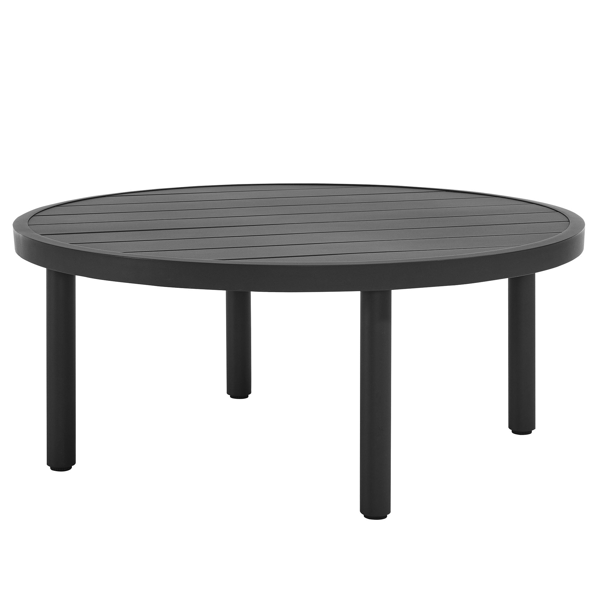 Terrace 35" Outdoor Patio Aluminum Round Coffee Table