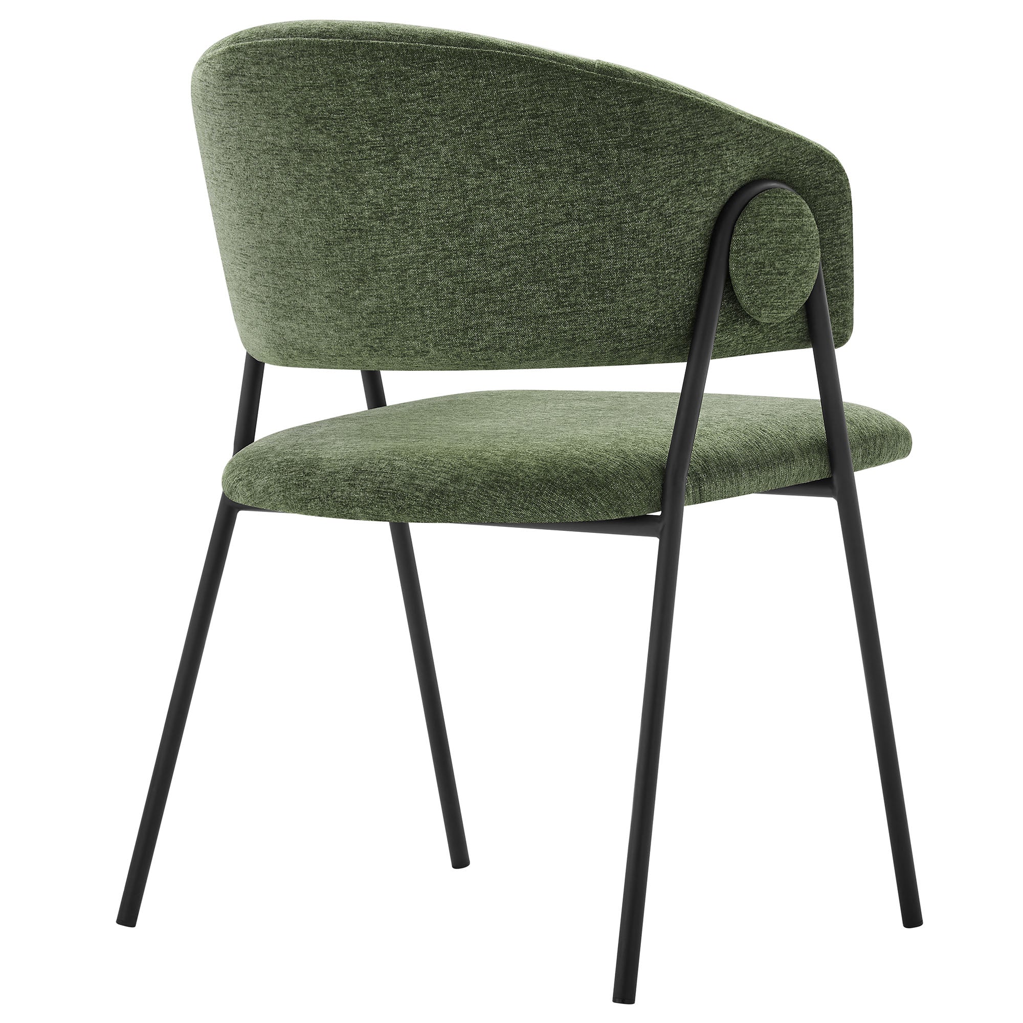 Nella Upholstered Heathered Chenille Dining Chairs Set of 2