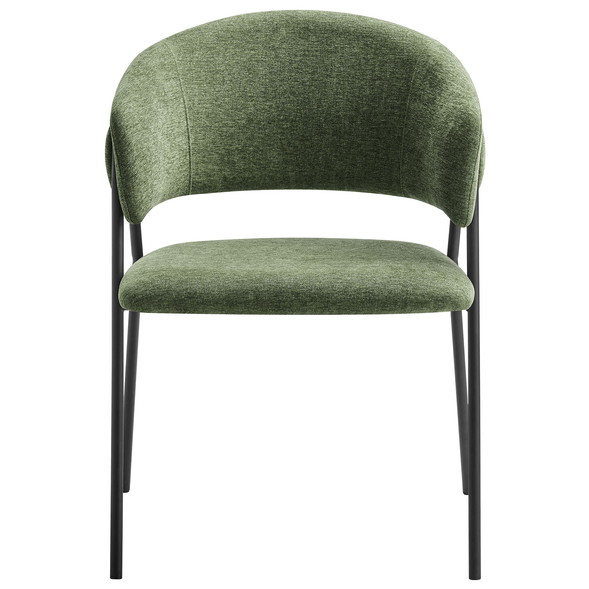 Nella Upholstered Heathered Chenille Dining Chairs Set of 2