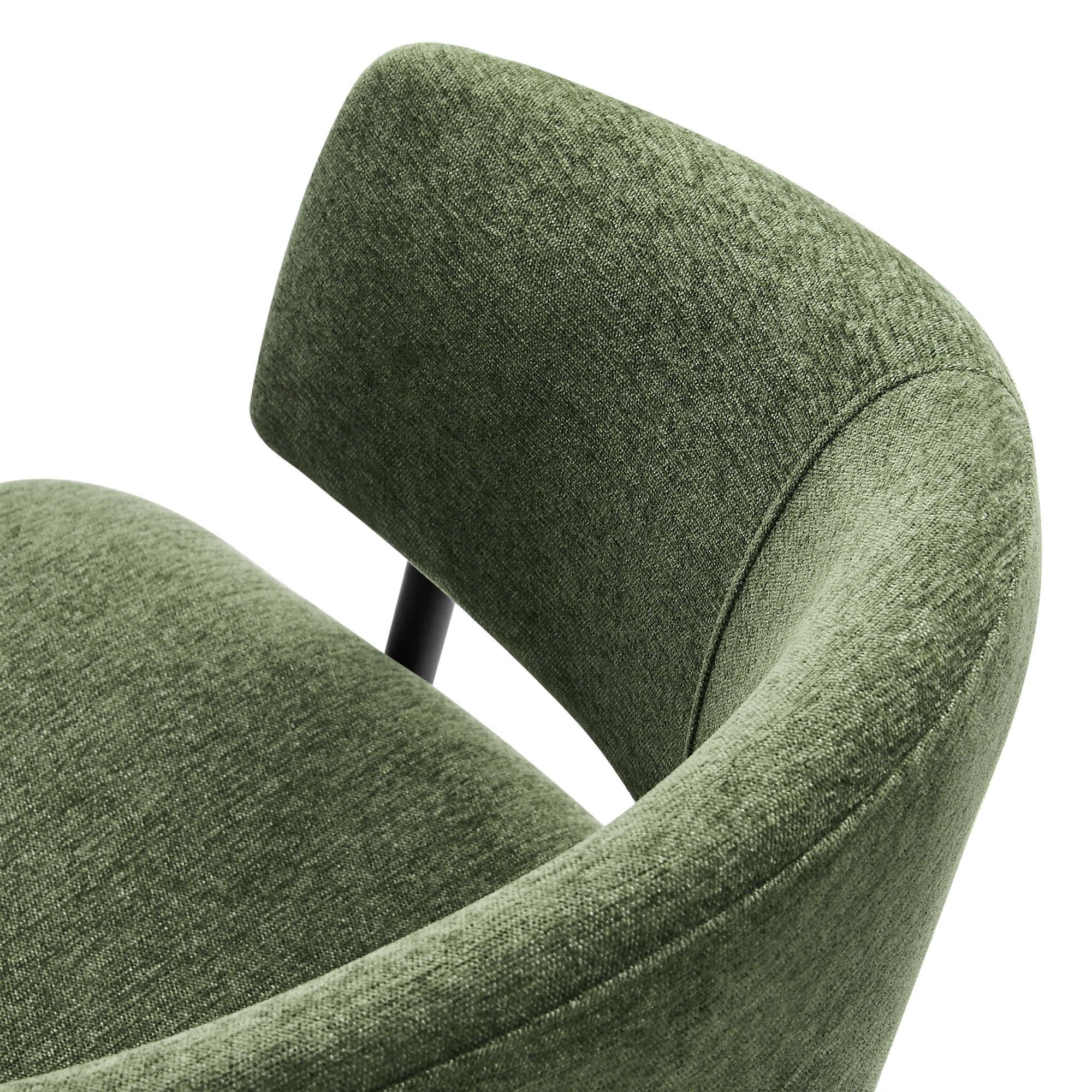 Nella Upholstered Heathered Chenille Dining Chairs Set of 2