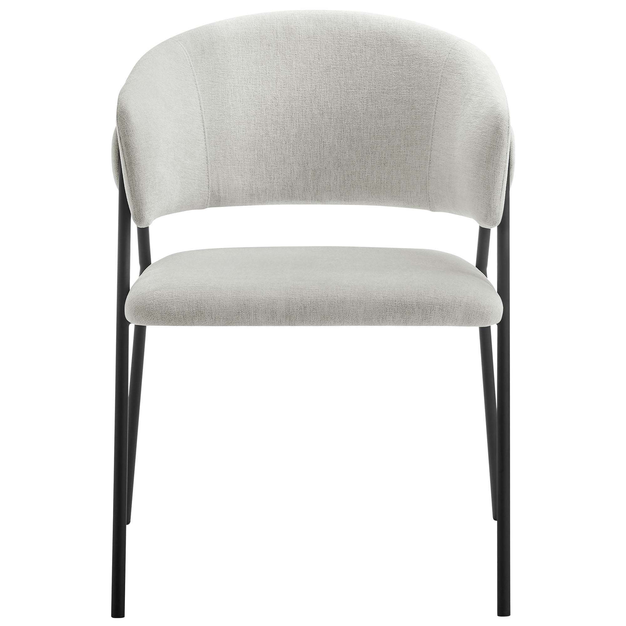 Nella Upholstered Heathered Chenille Dining Chairs Set of 2