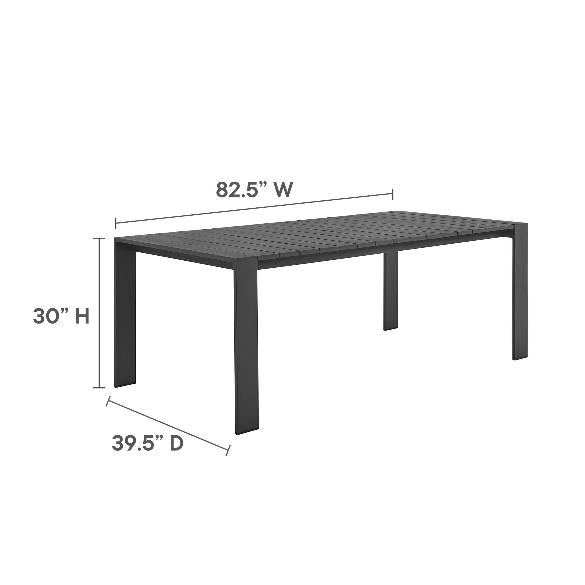 Tahoe 9-Piece Outdoor Patio Aluminum Dining Set