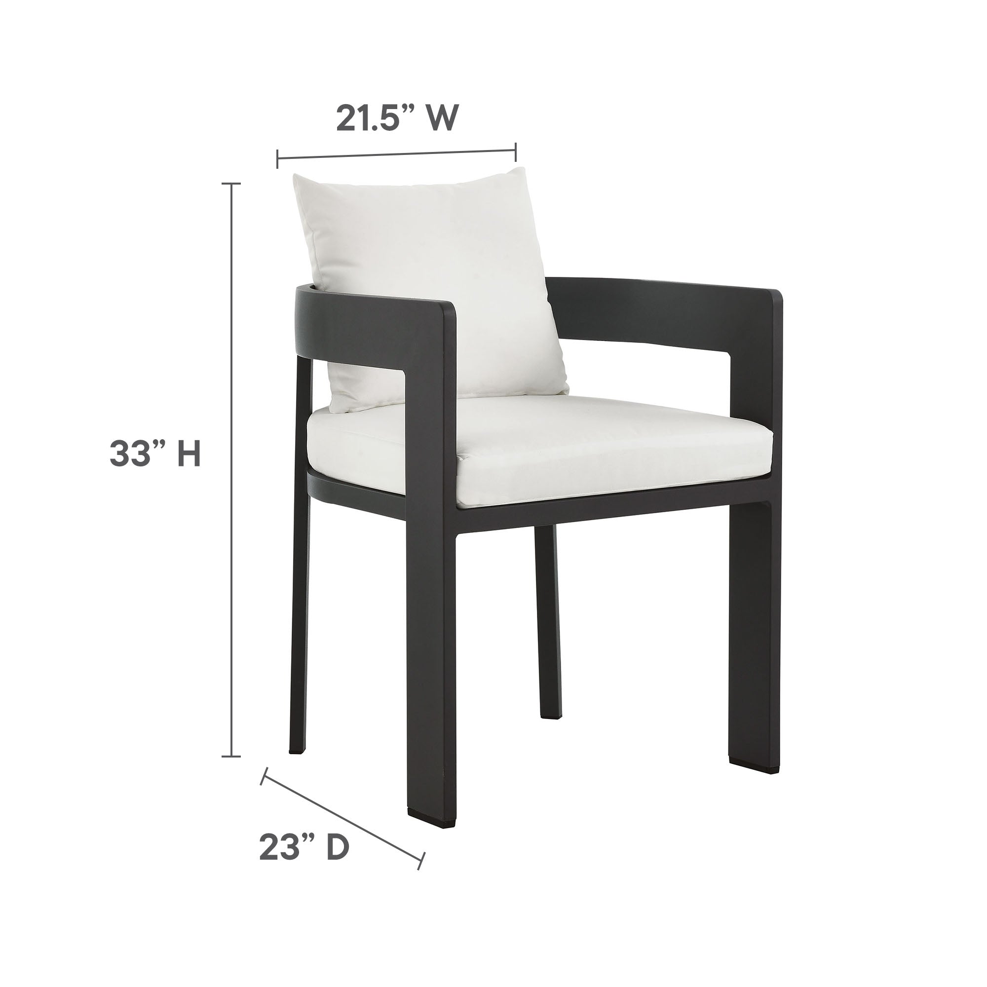 Tahoe 5-Piece Outdoor Patio Aluminum Dining Set