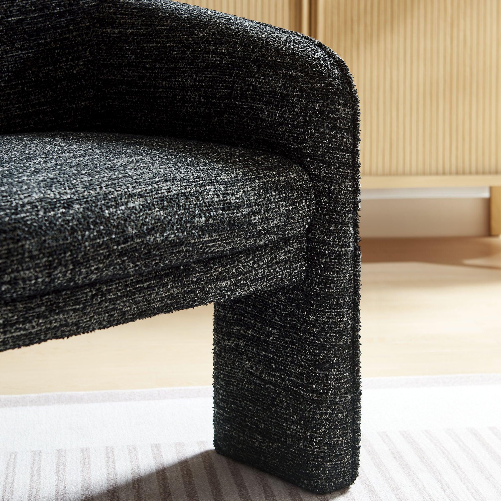 Greer Boucle Fabric Upholstered Accent Armchair