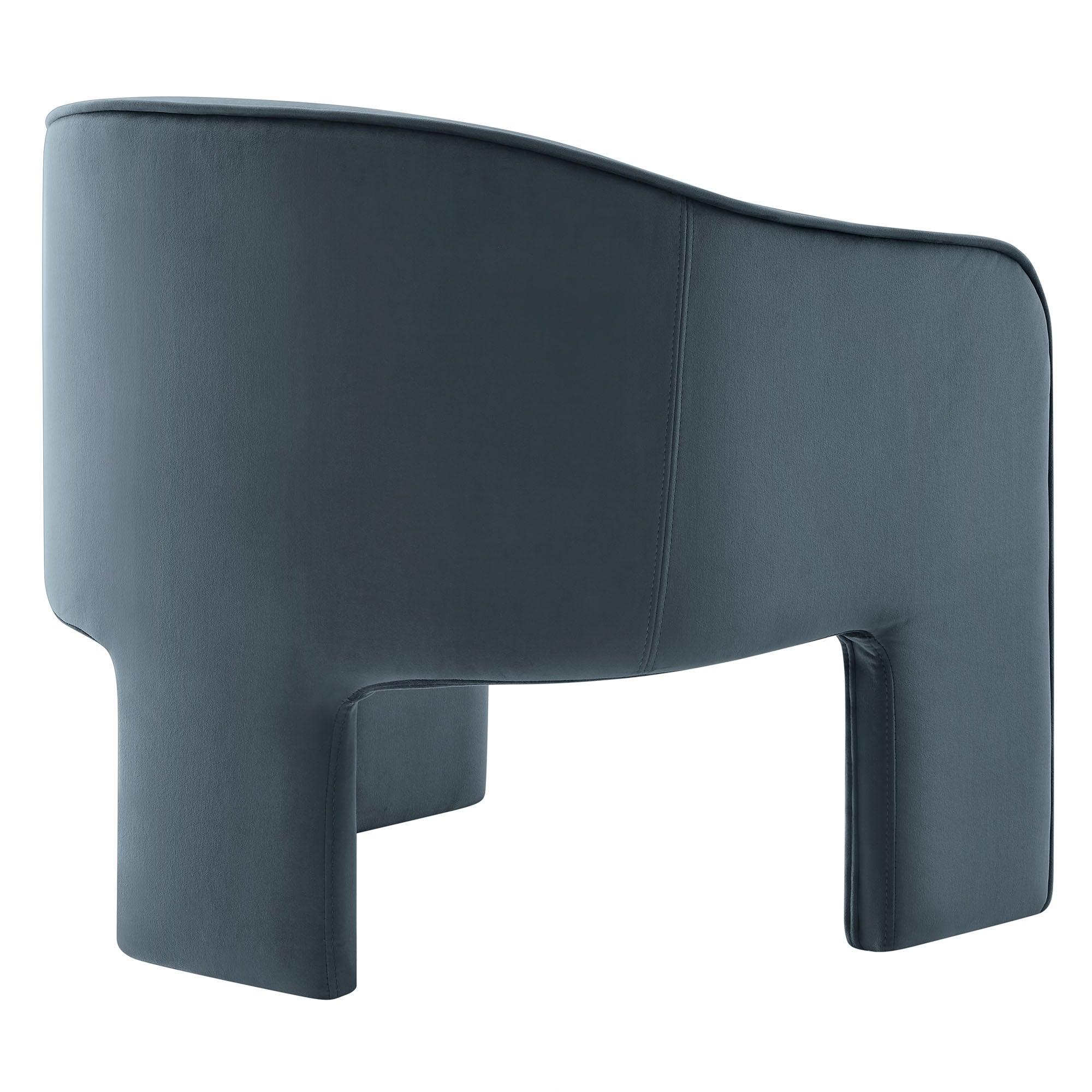 Greer Performance Velvet Upholstered Accent Armchair