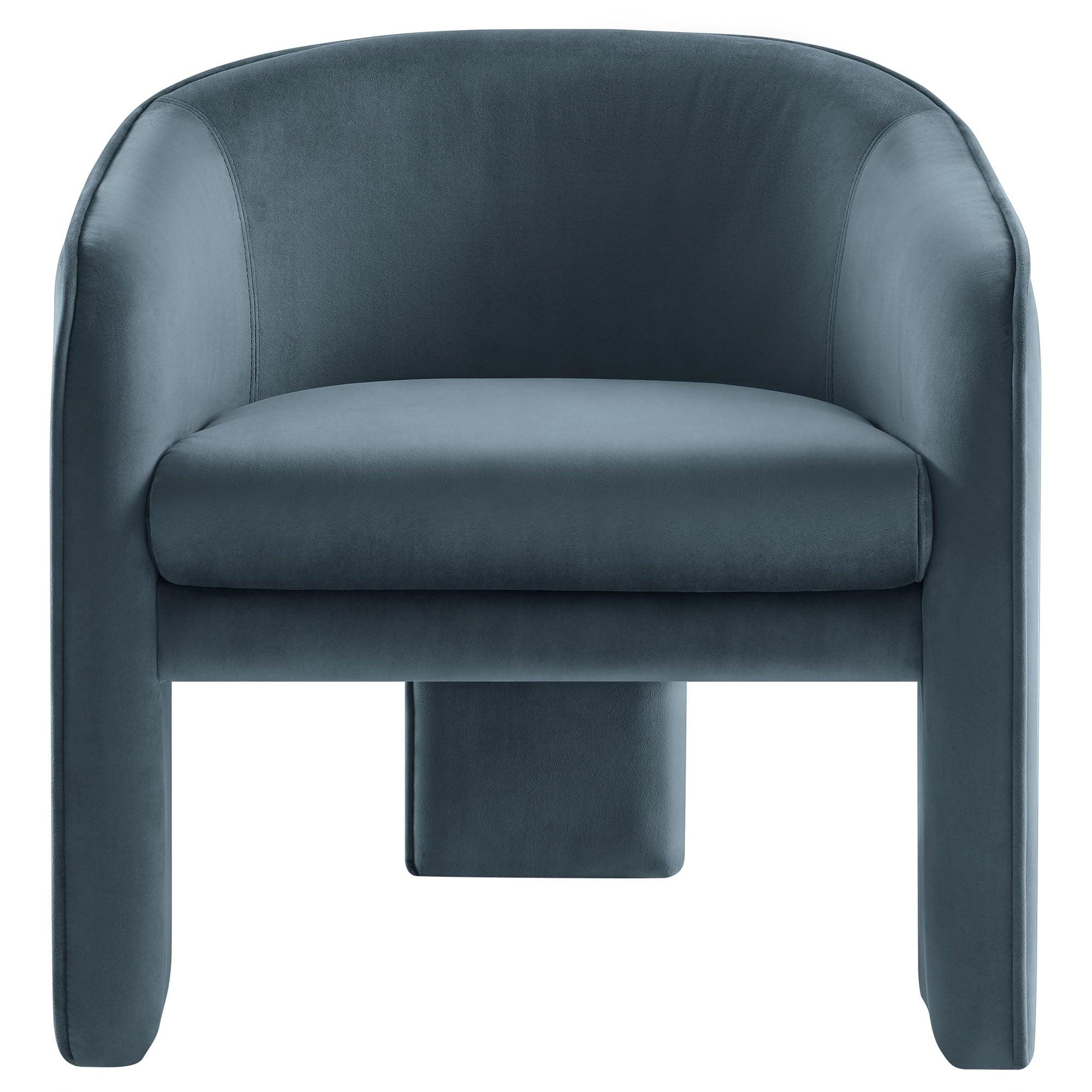 Greer Performance Velvet Upholstered Accent Armchair