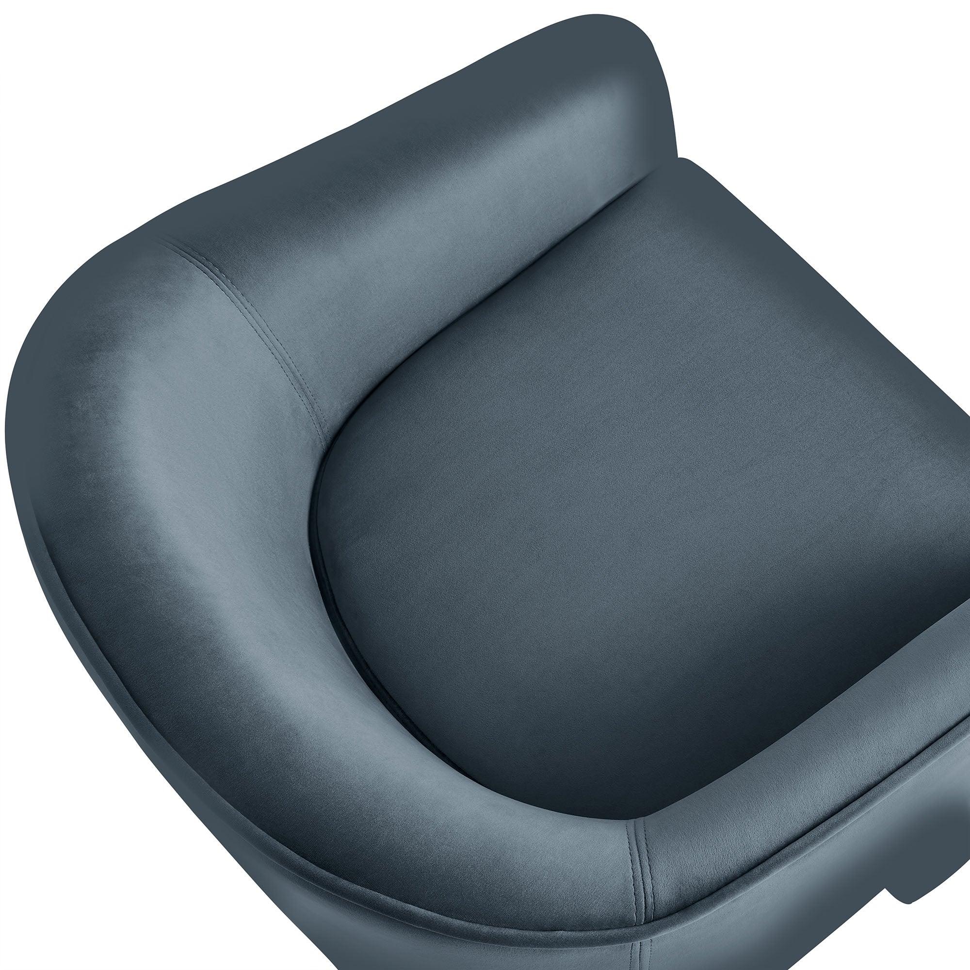Greer Performance Velvet Upholstered Accent Armchair