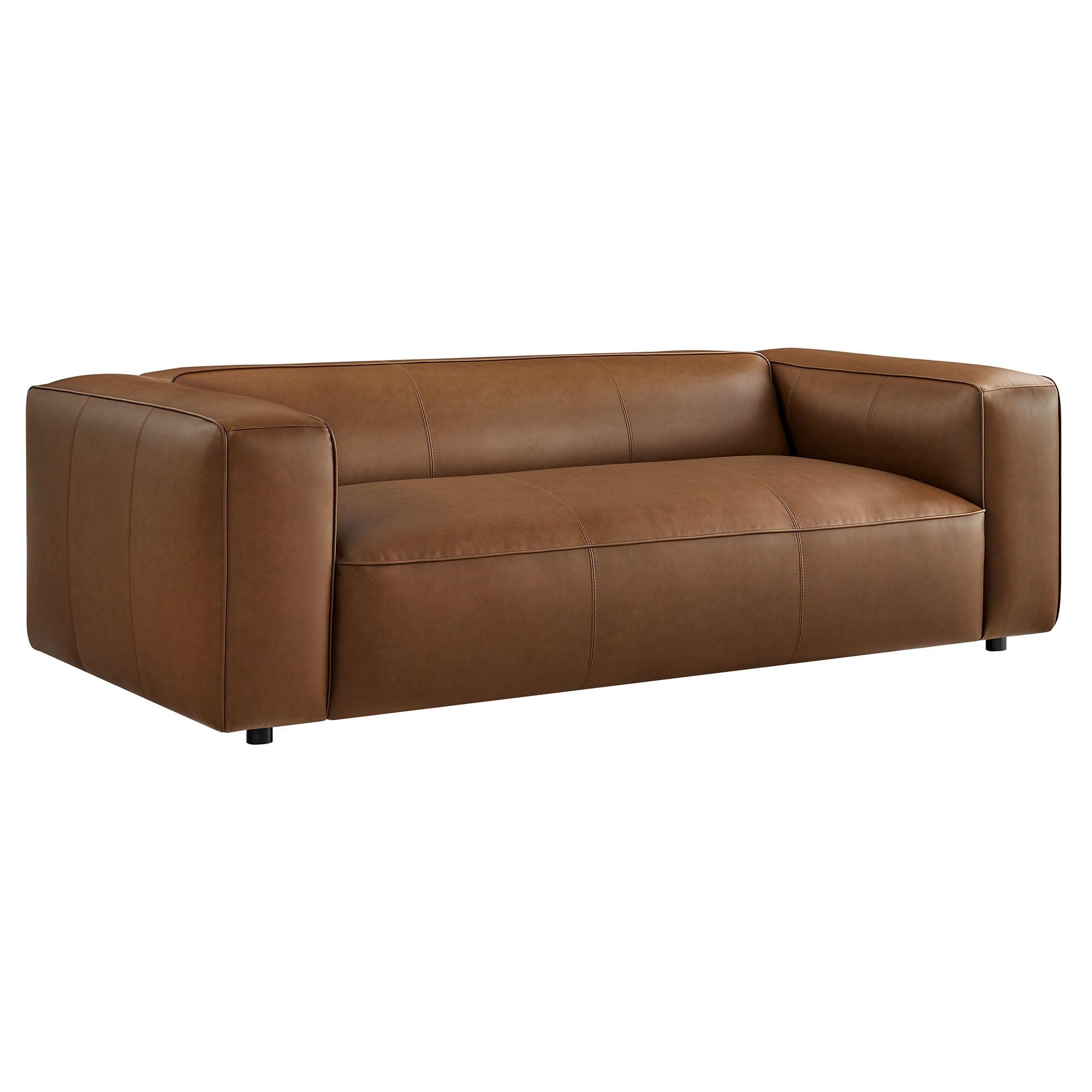 Auren Upholstered Vegan Leather Sofa