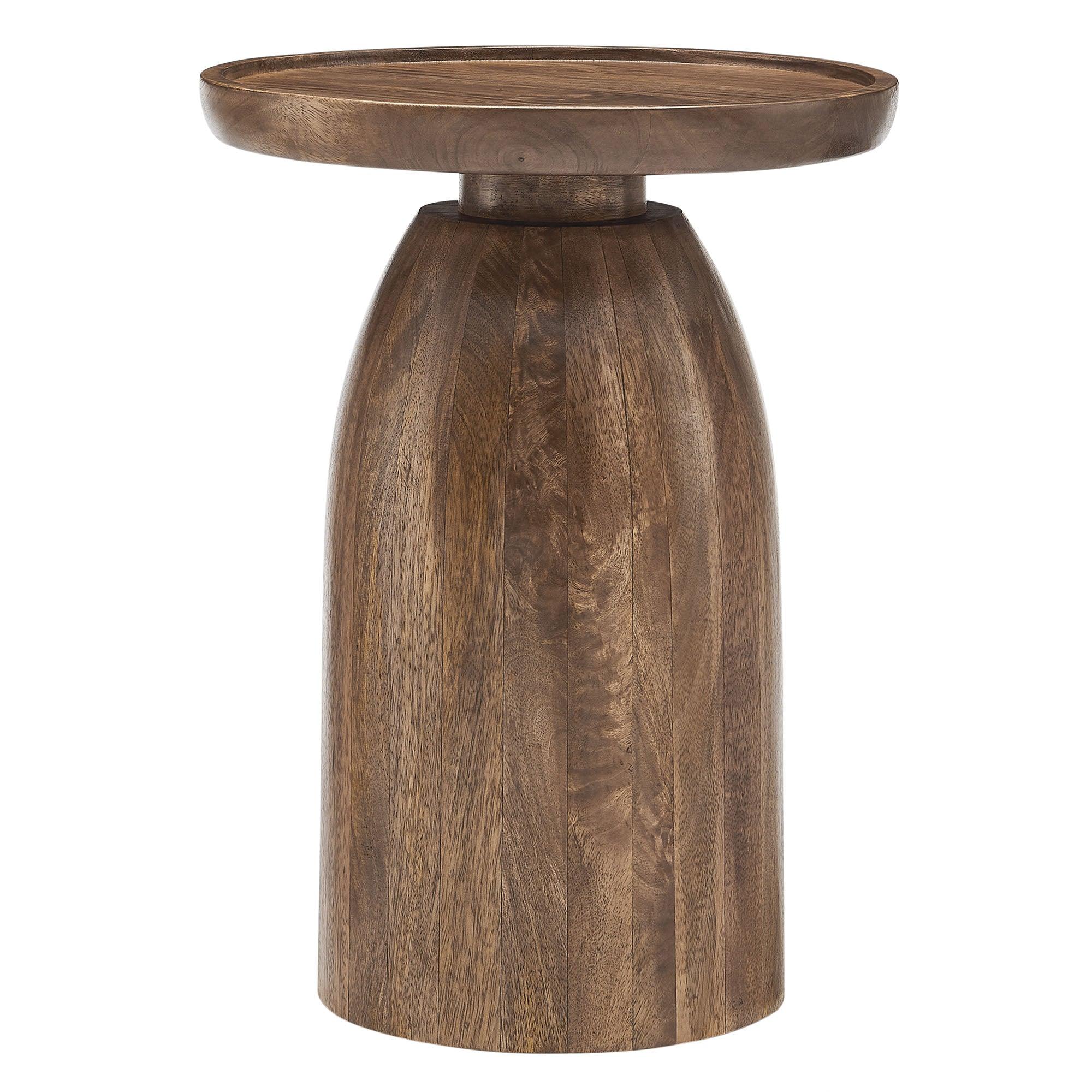 Holloway Round Wood Side Table