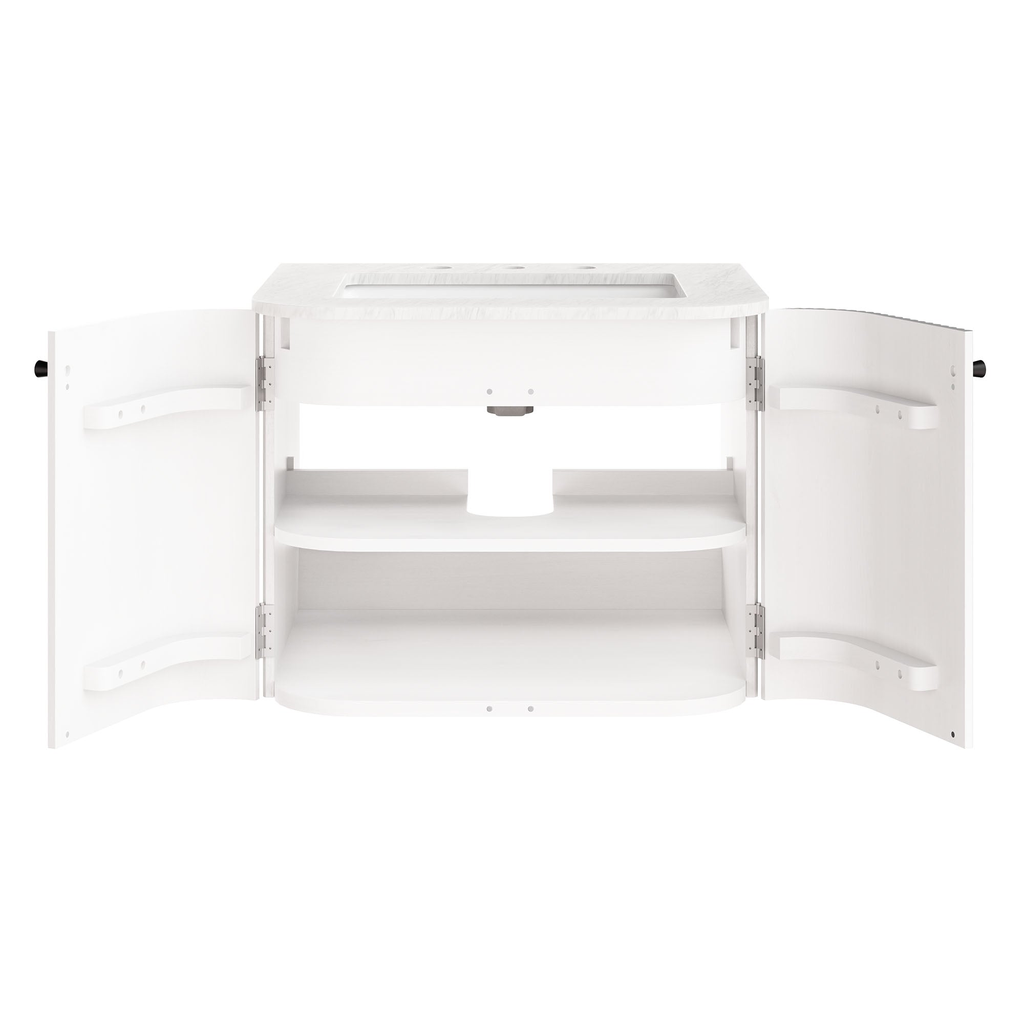 Zia 24" Wall-Mount Bathroom Vanity with Marble Sink