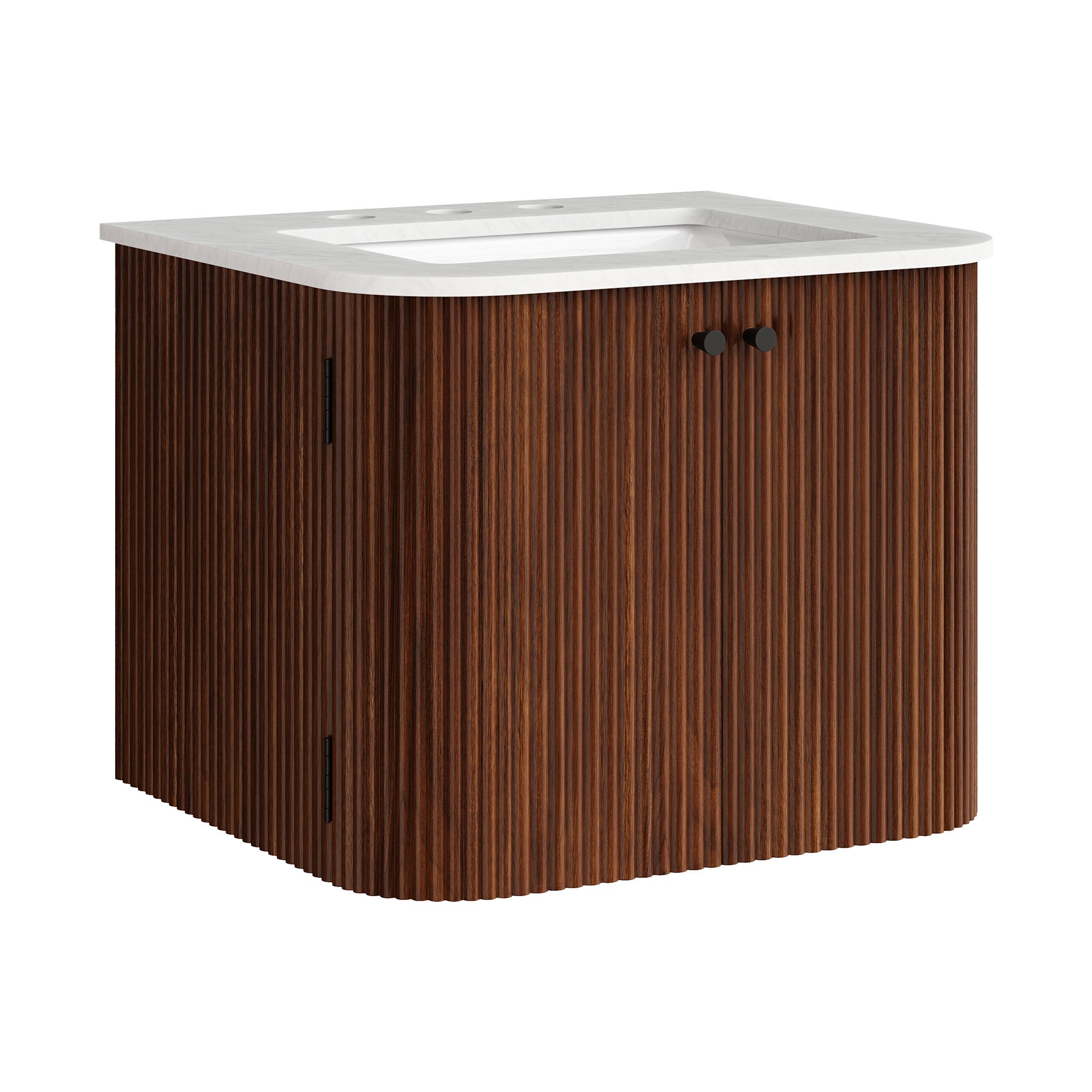 Zia 24" Wall-Mount Bathroom Vanity with Marble Sink