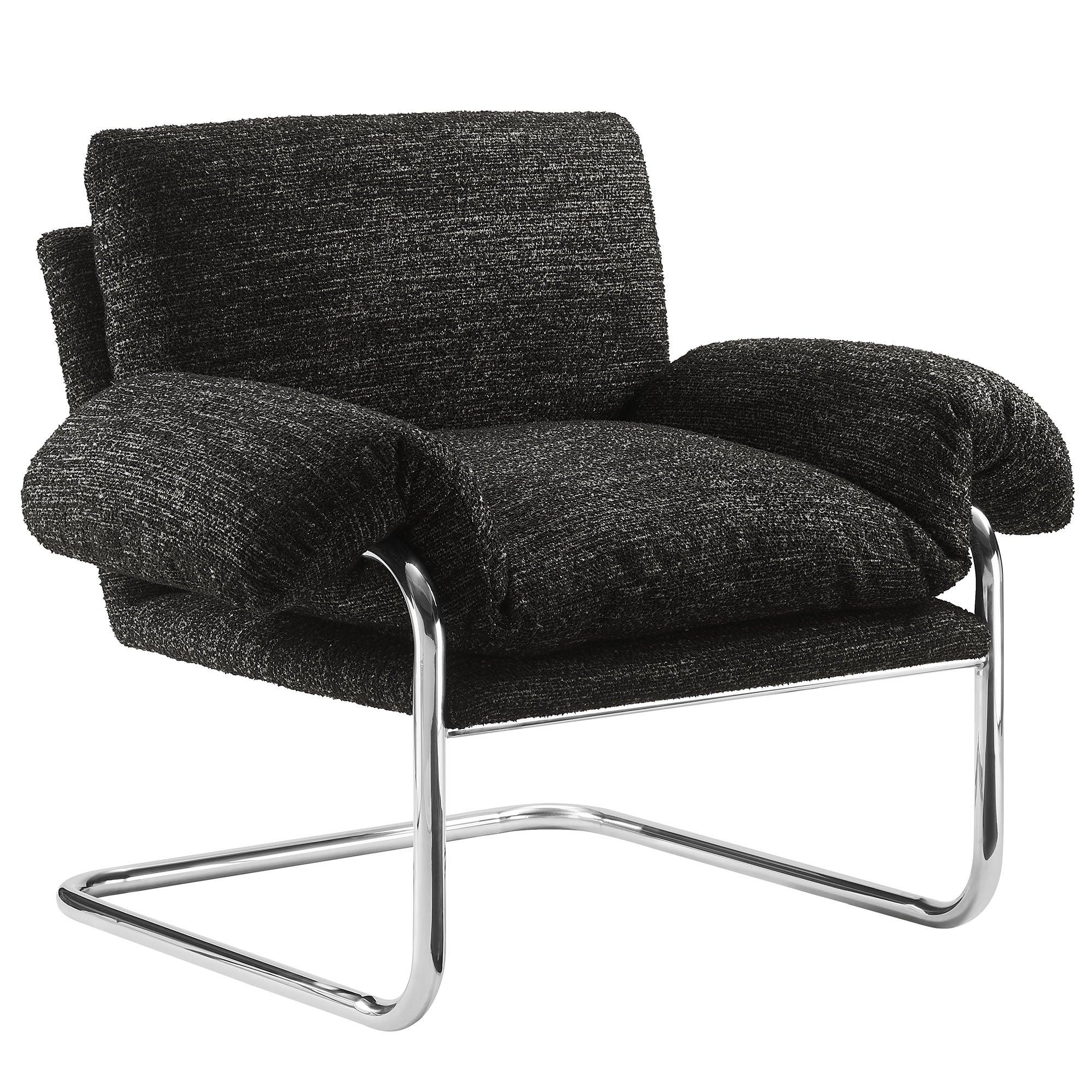 Ansel Boucle Fabric Accent Chair