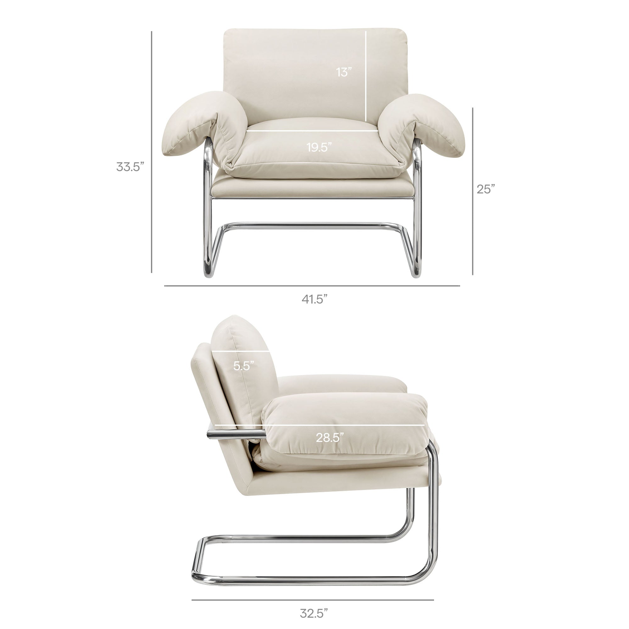Ansel Performance Velvet Accent Chair