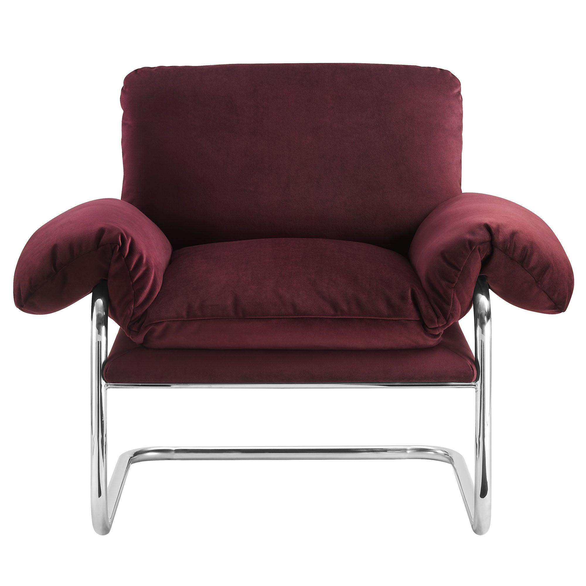 Ansel Performance Velvet Accent Chair