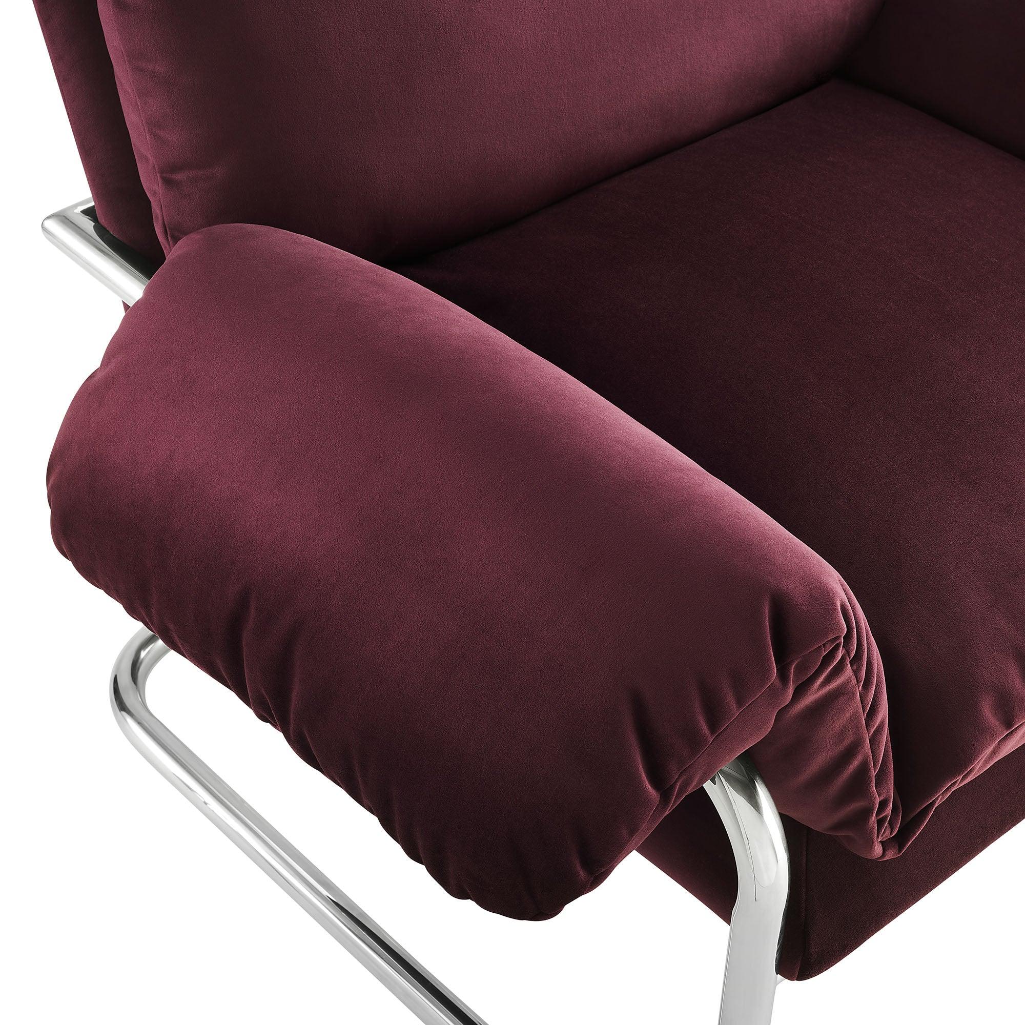 Ansel Performance Velvet Accent Chair