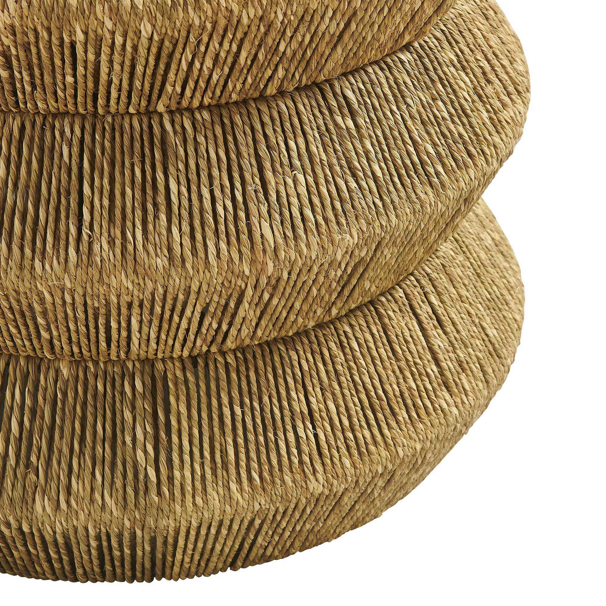 Maris Seagrass and Wood End Table