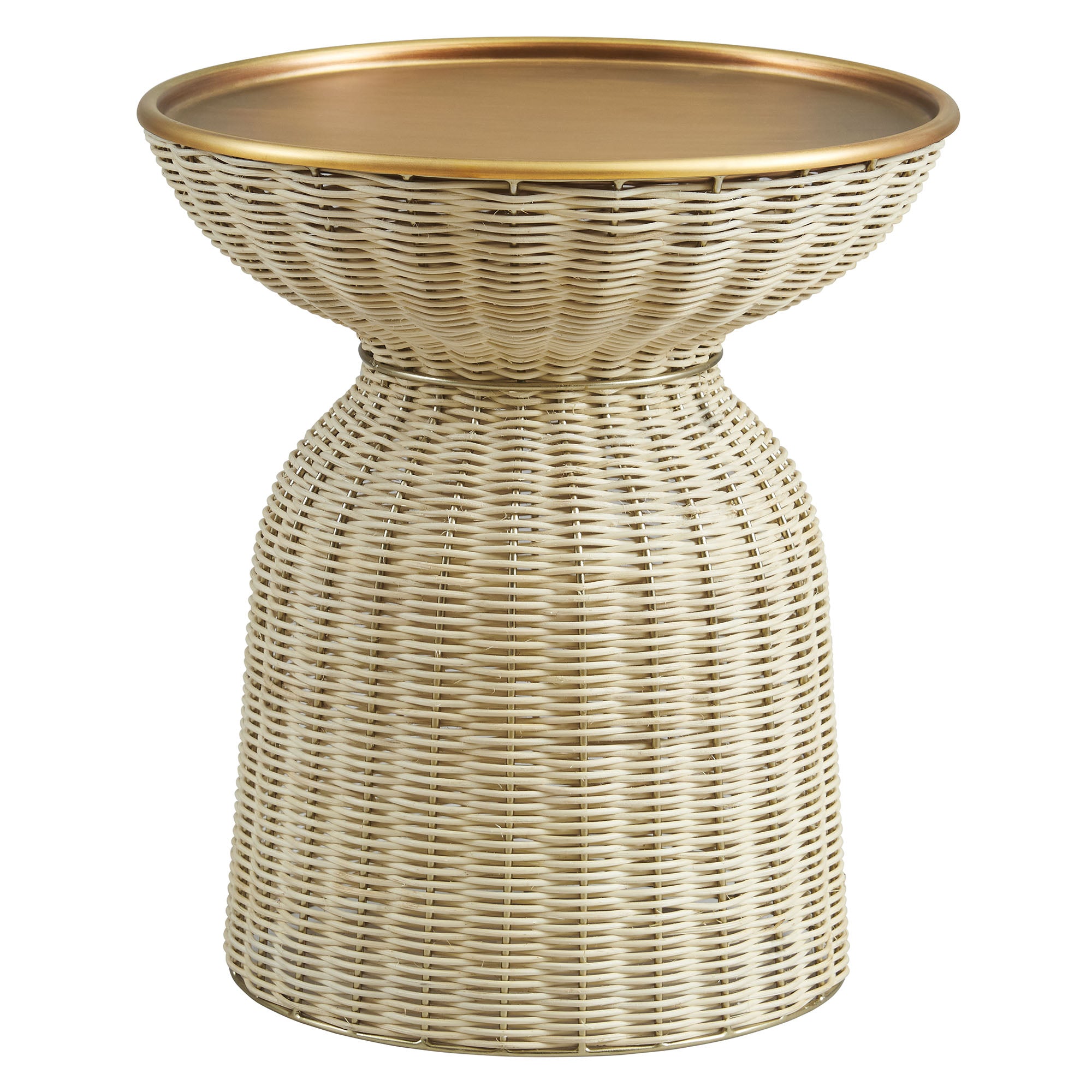 Lazaro Round Rattan Side Table