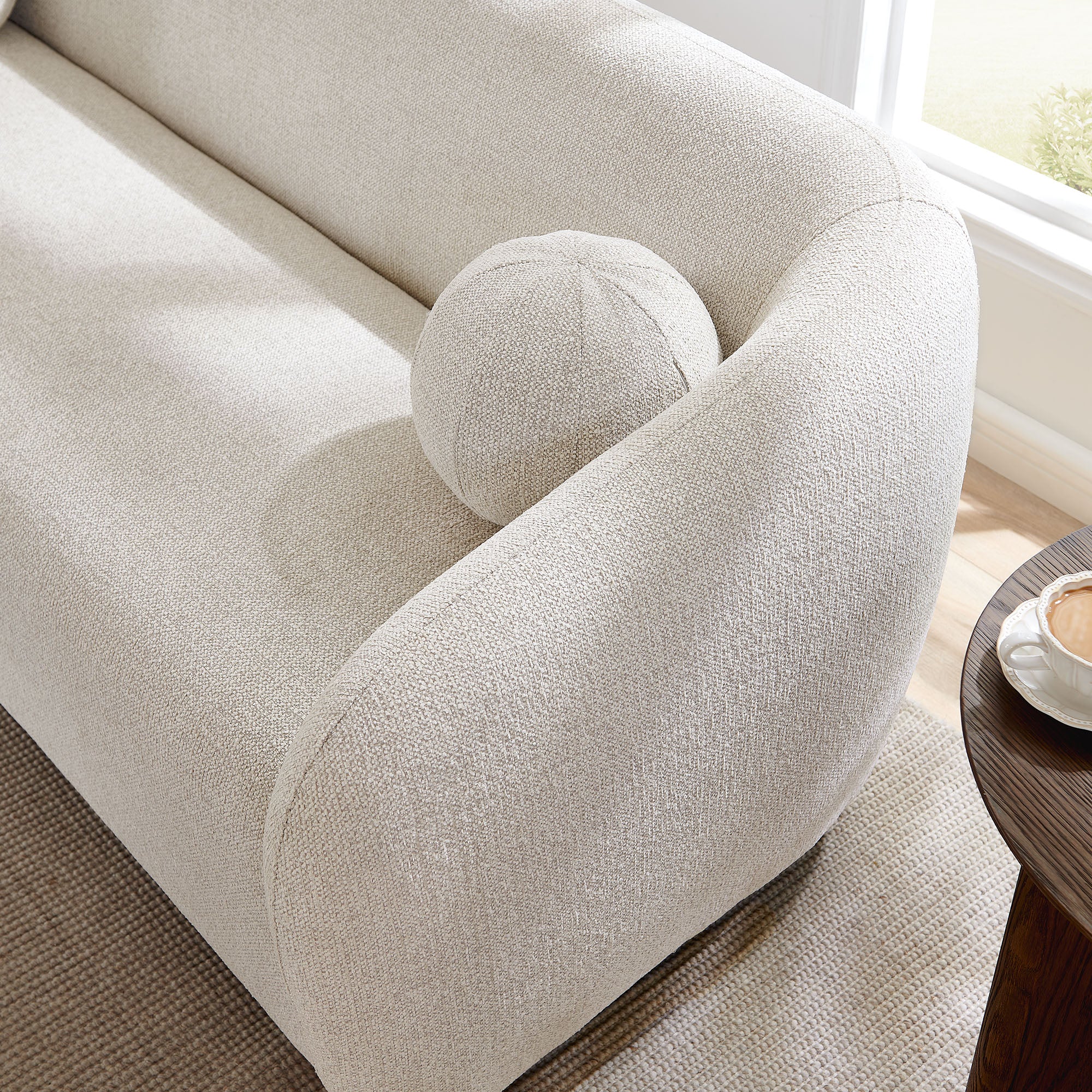 Holland 85" Chenille Fabric Sofa