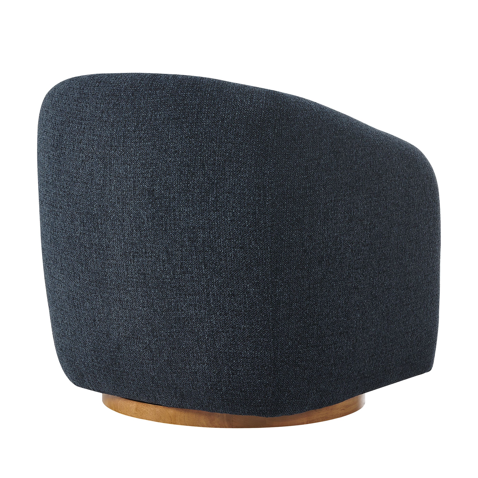 Holland Swivel Chenille Fabric Armchair