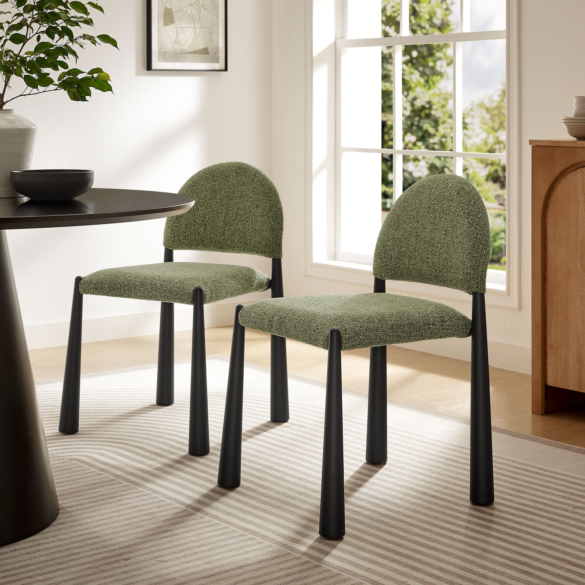 Hayley Upholstered Fabric Dining Side Chair