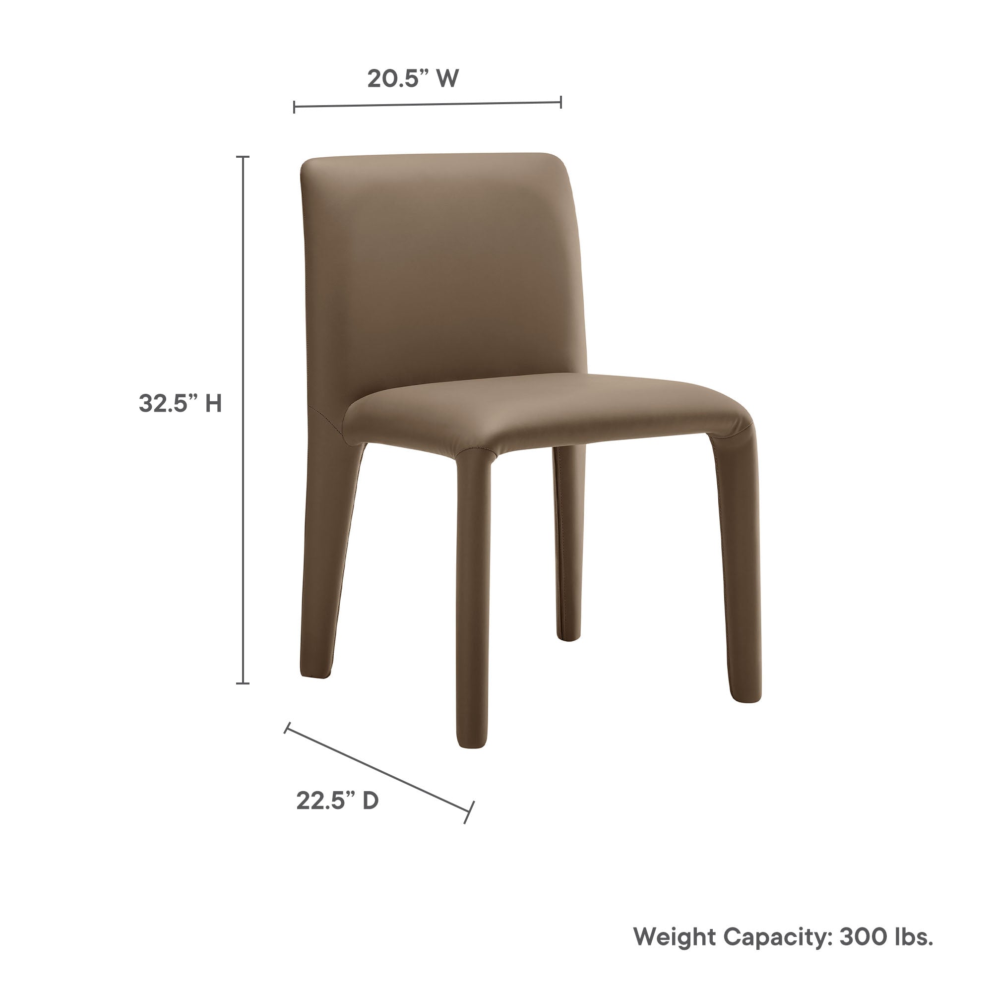Rhodes Vegan Leather Upholstered Dining Chair