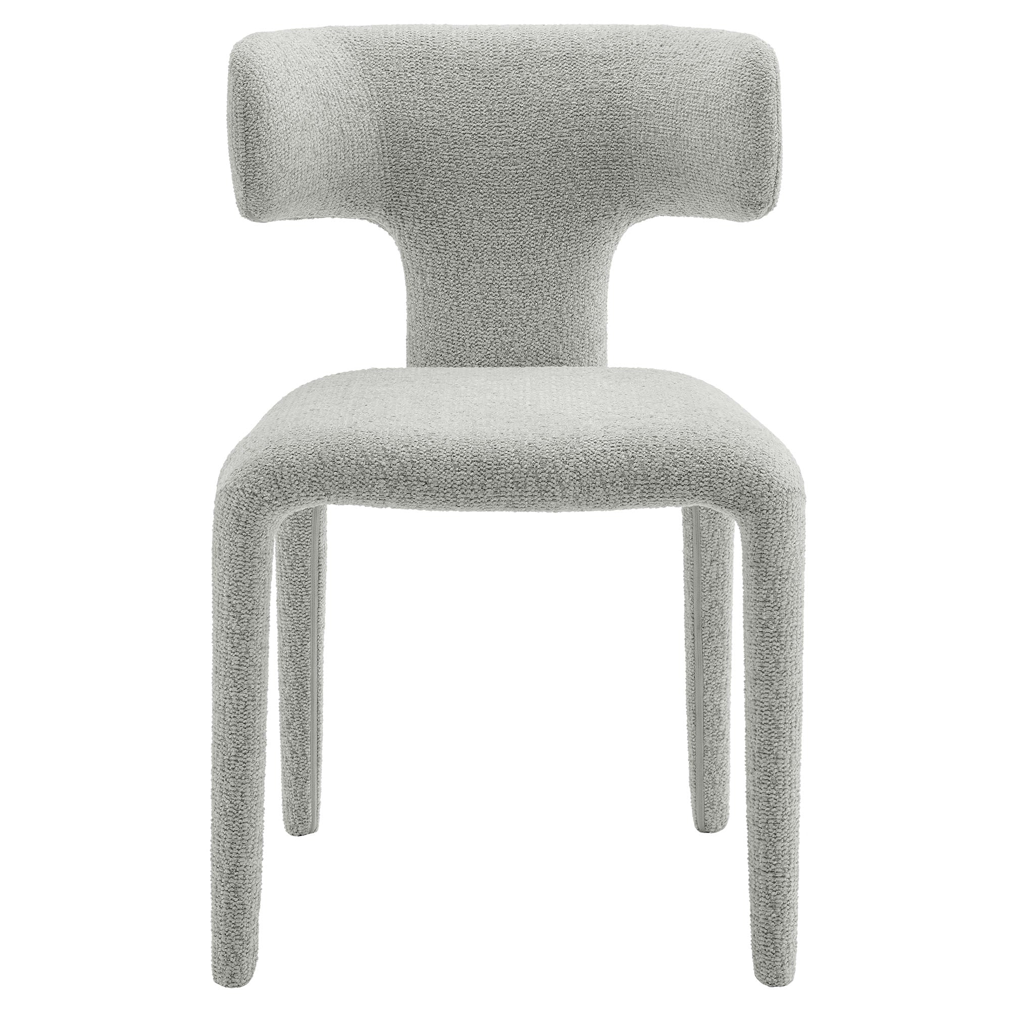 Stellan Curved Back Boucle Upholstered Dining Chair Set of 2