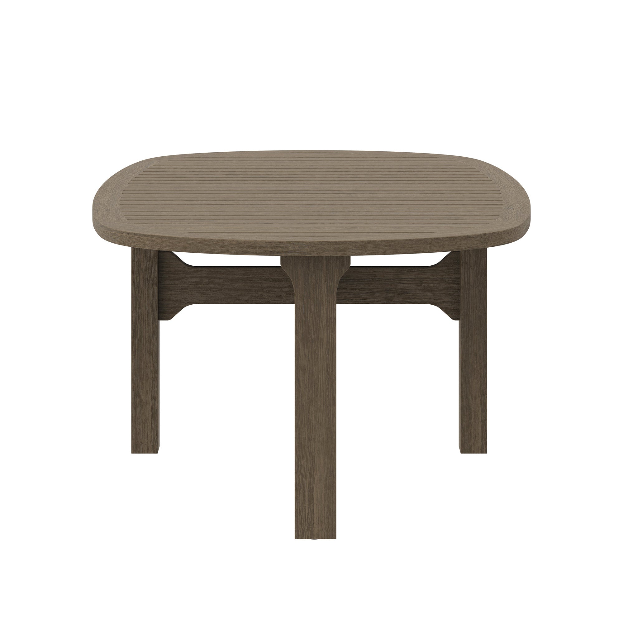 Saratoga Oval Outdoor Patio Teak Wood Coffee Table