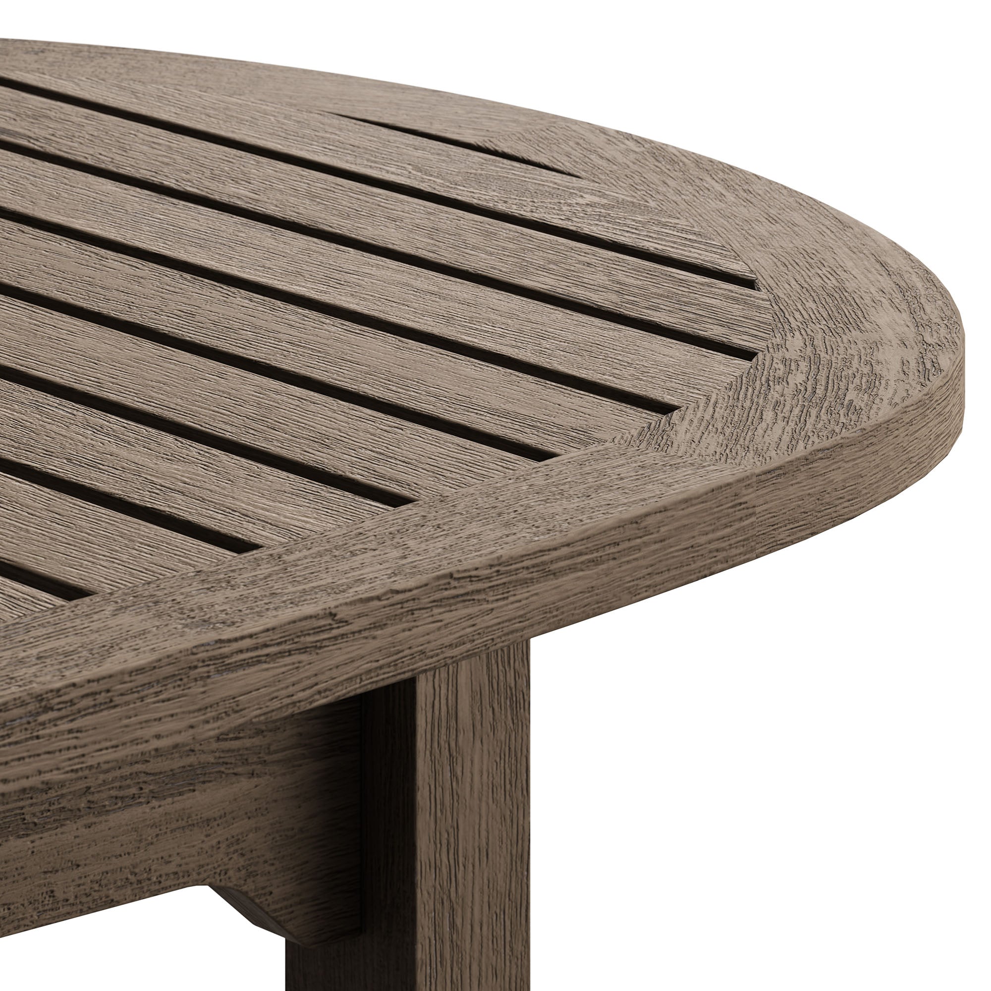 Saratoga Oval Outdoor Patio Teak Wood Coffee Table