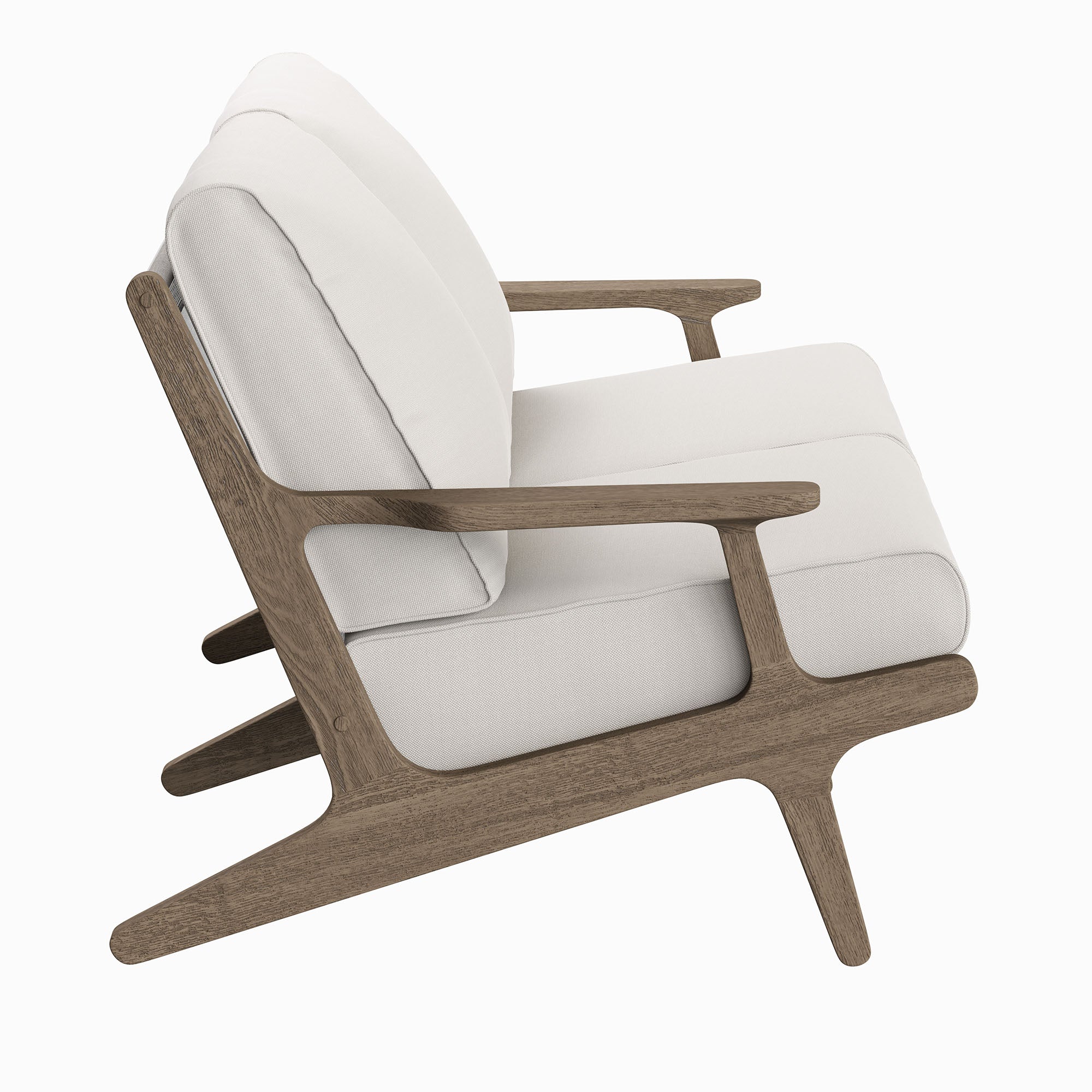 Saratoga Outdoor Patio Teak Wood Loveseat
