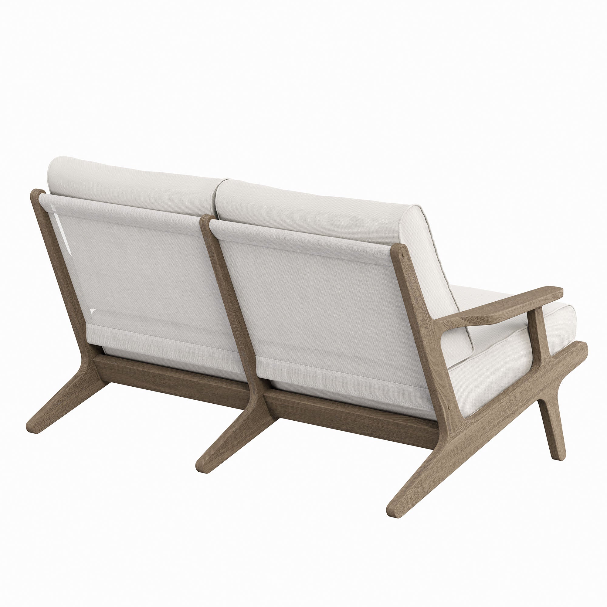 Saratoga Outdoor Patio Teak Wood Loveseat