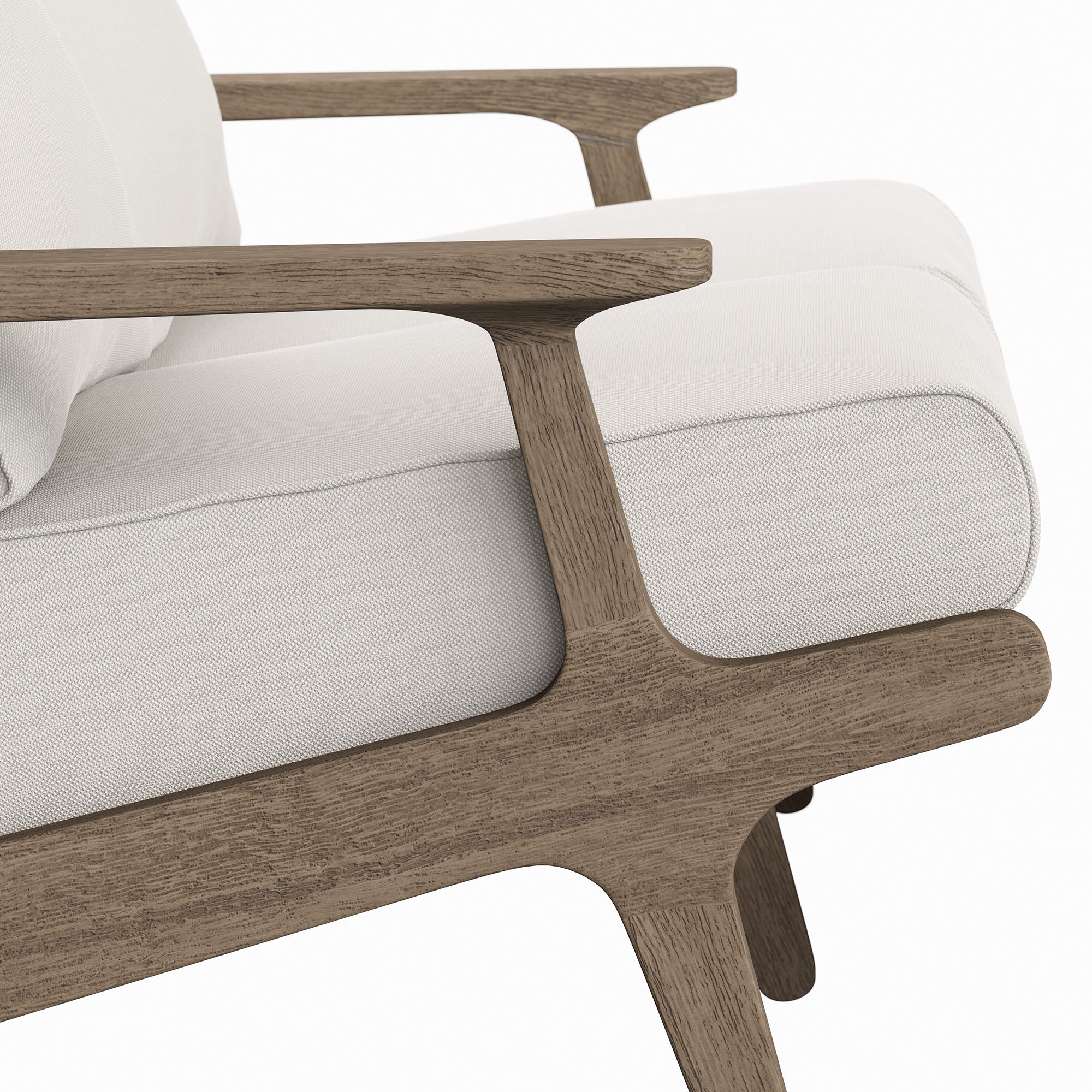 Saratoga Outdoor Patio Teak Wood Loveseat