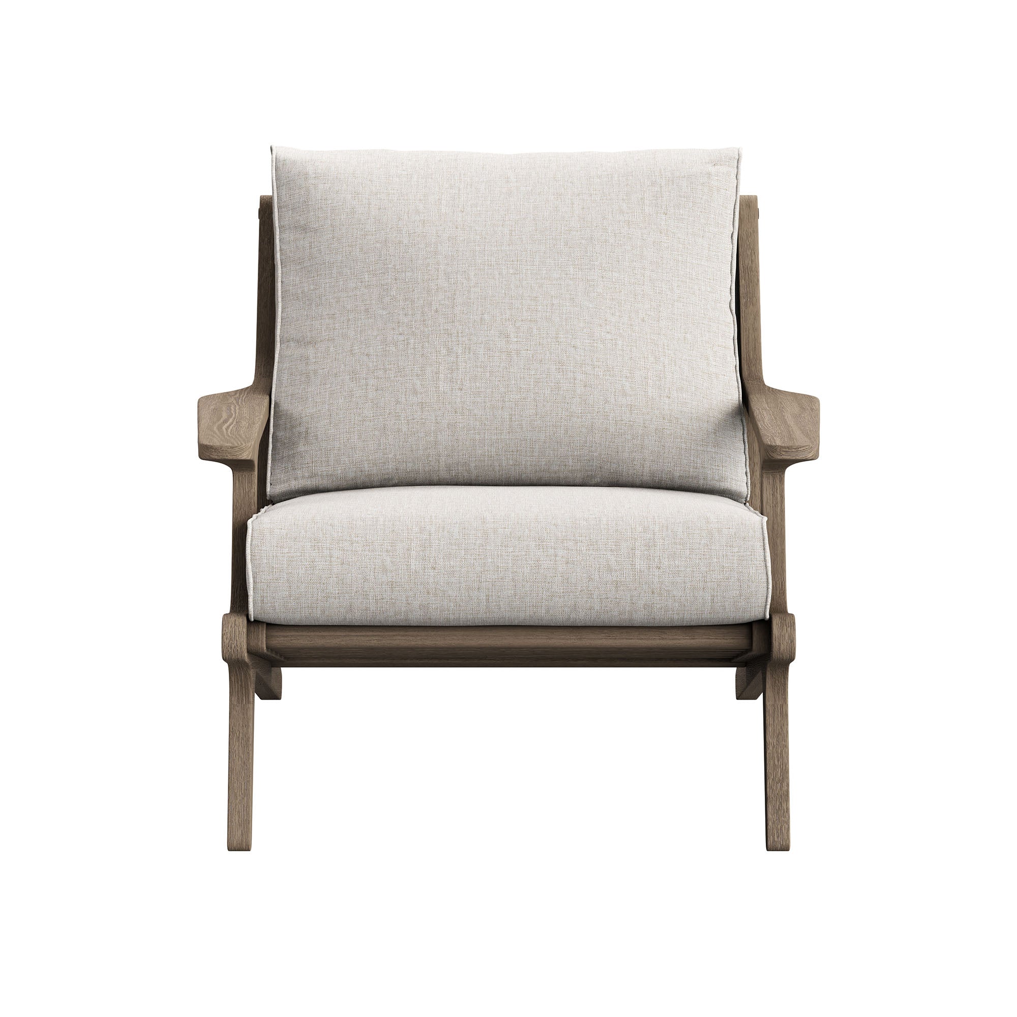 Saratoga Outdoor Patio Teak Wood Chair and Ottoman Set