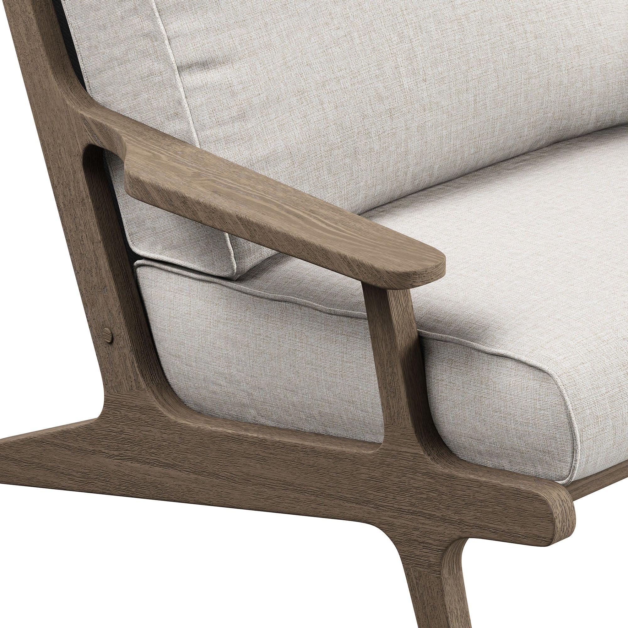 Saratoga Outdoor Patio Teak Wood Armchair