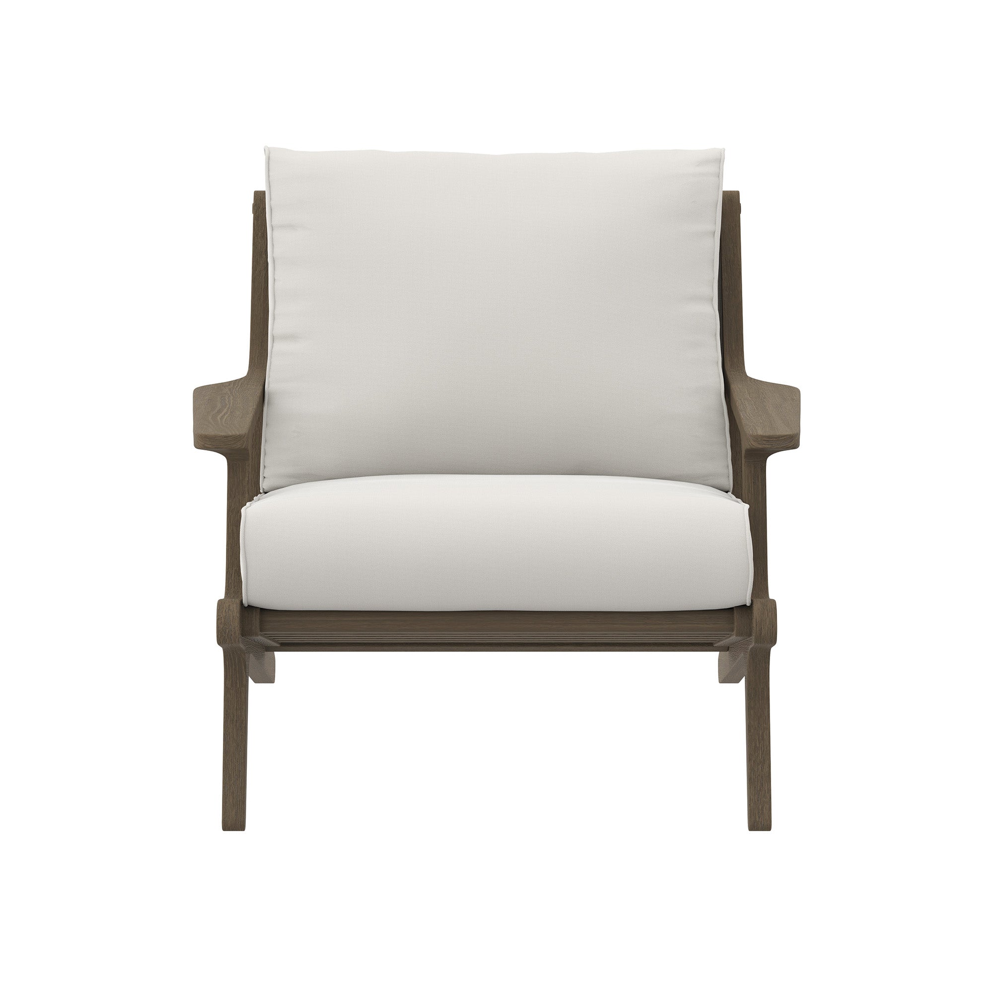Saratoga Outdoor Patio Teak Wood Chair and Ottoman Set