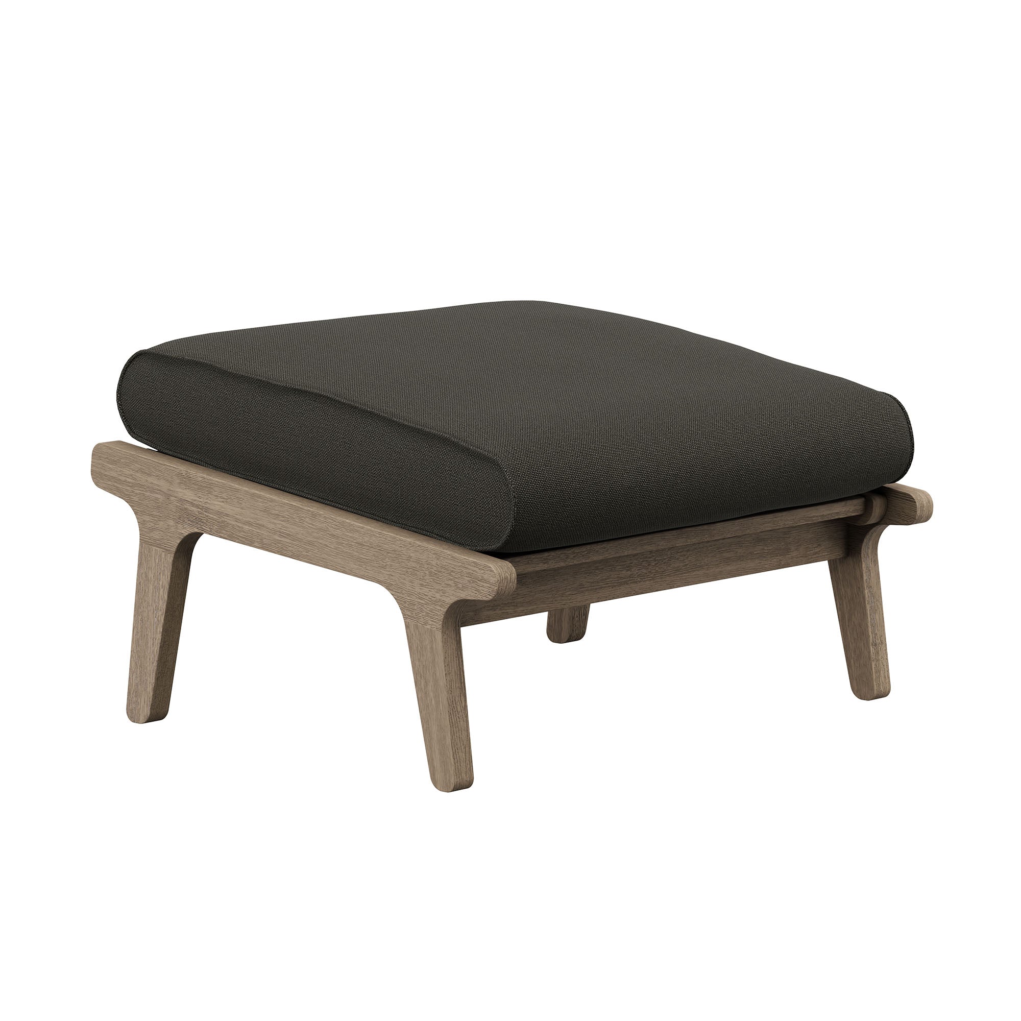 Saratoga Outdoor Patio Teak Wood Chair and Ottoman Set