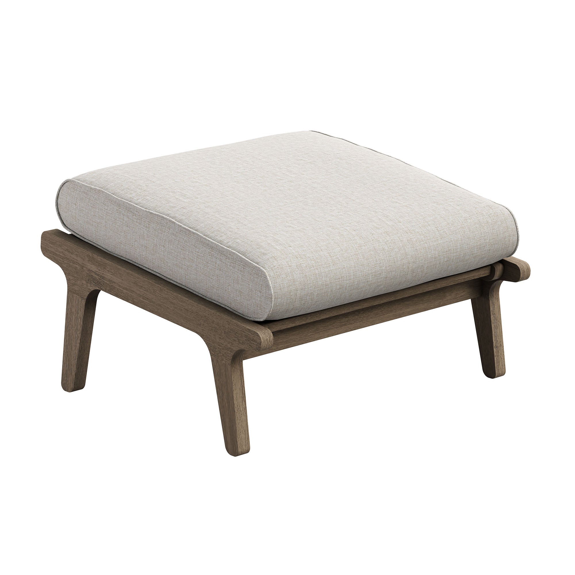 Saratoga Outdoor Patio Teak Ottoman