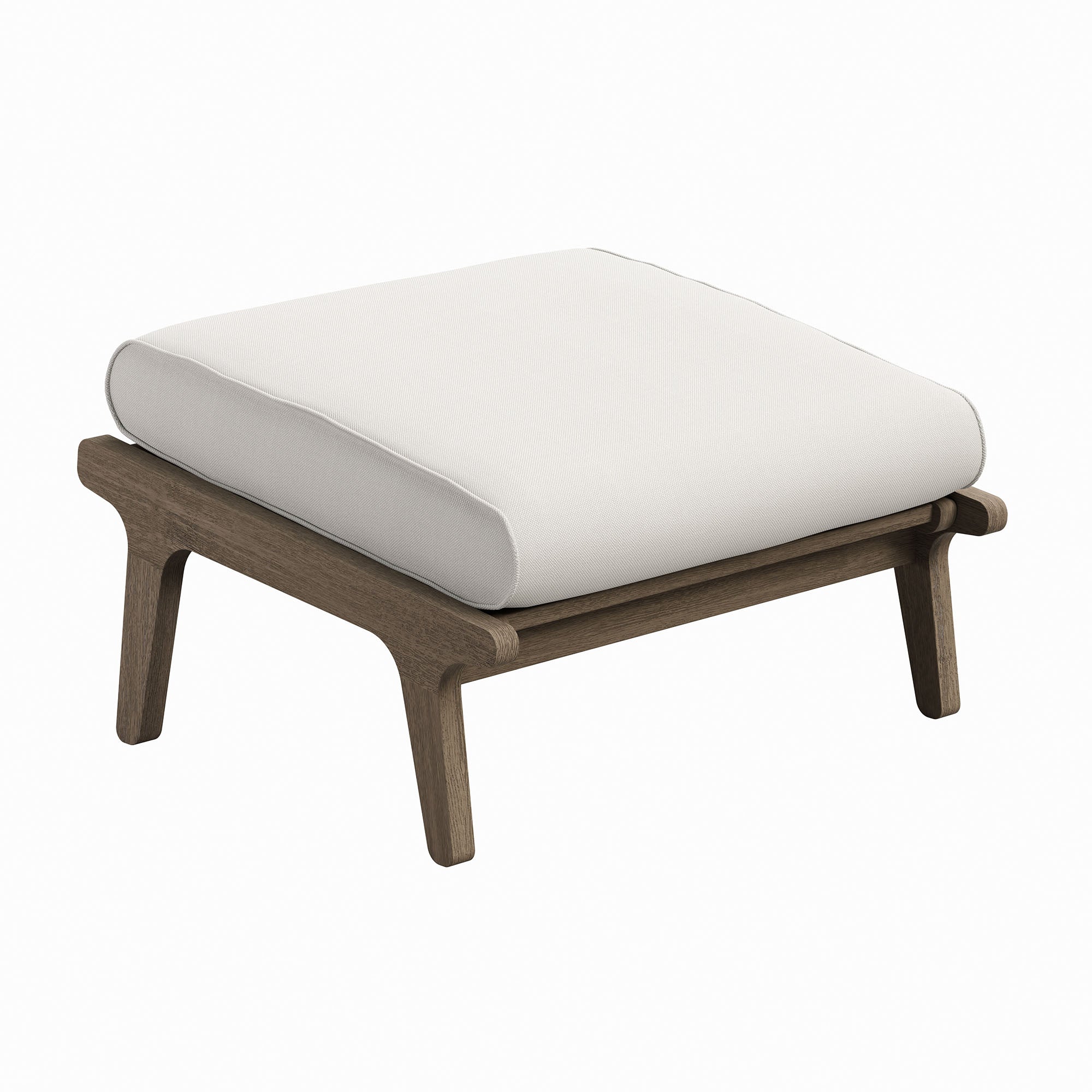 Saratoga Outdoor Patio Teak Ottoman