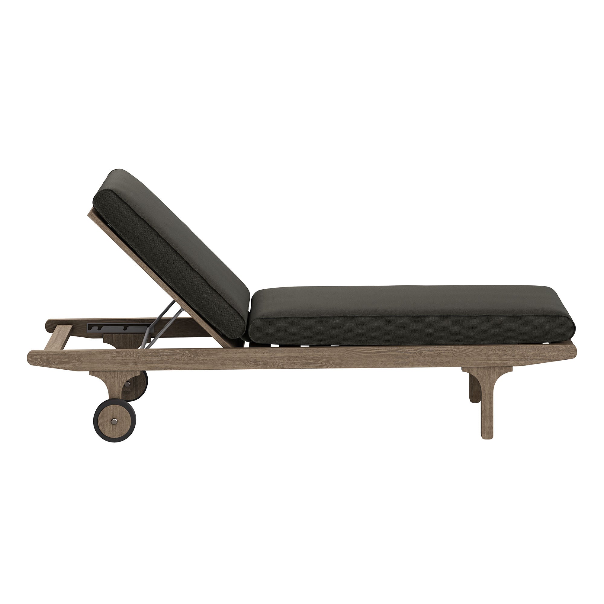 Saratoga Outdoor Patio Teak Wood 3-Piece Chaise Lounge Furniture Set