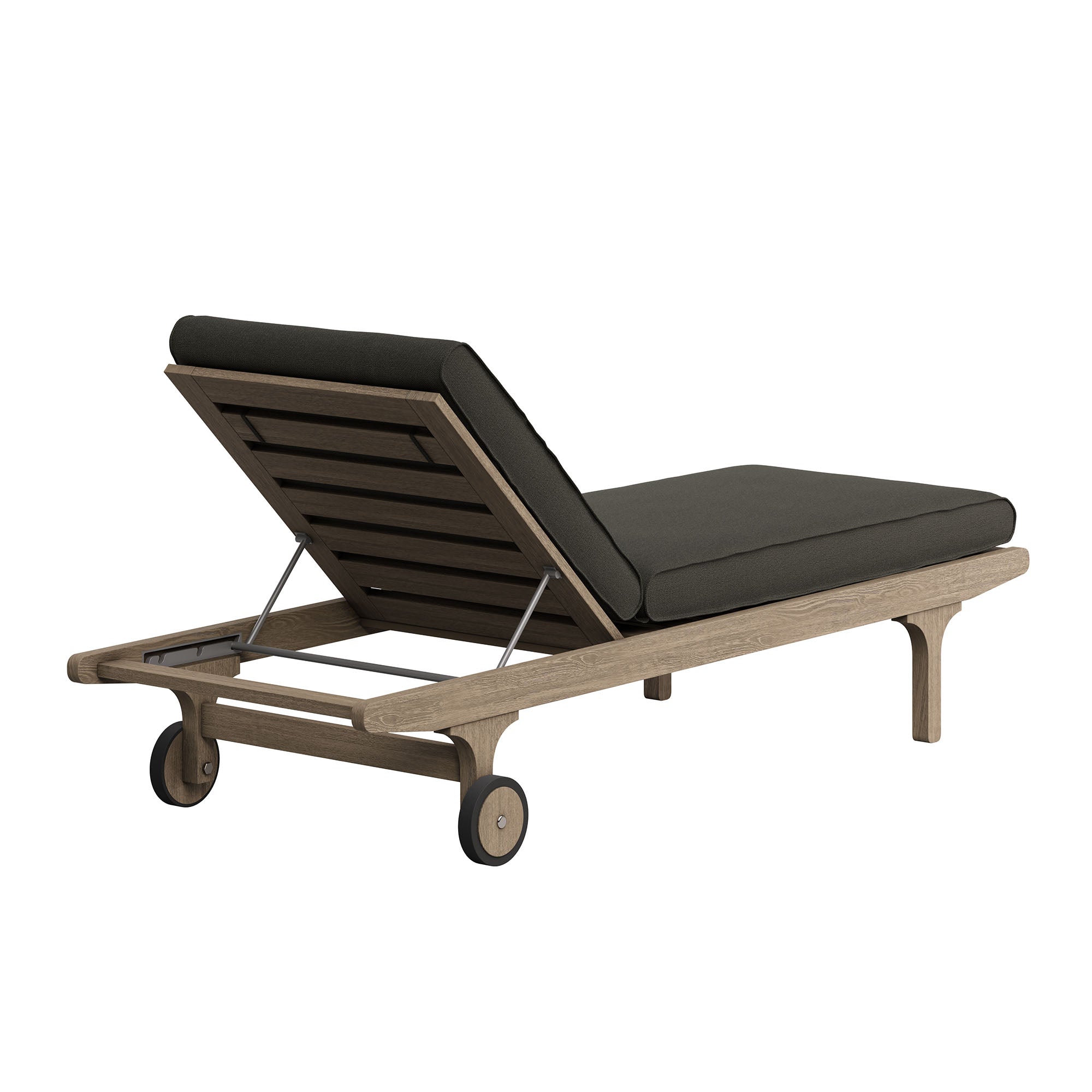 Saratoga Outdoor Patio Teak Wood 3-Piece Chaise Lounge Furniture Set